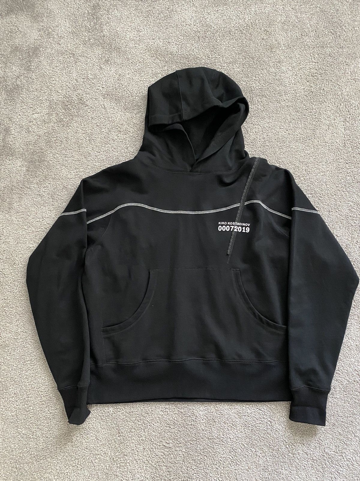 Kiko Kostadinov Kiko Kostadinov 0007 Midnight Stripe Hoodie | Grailed