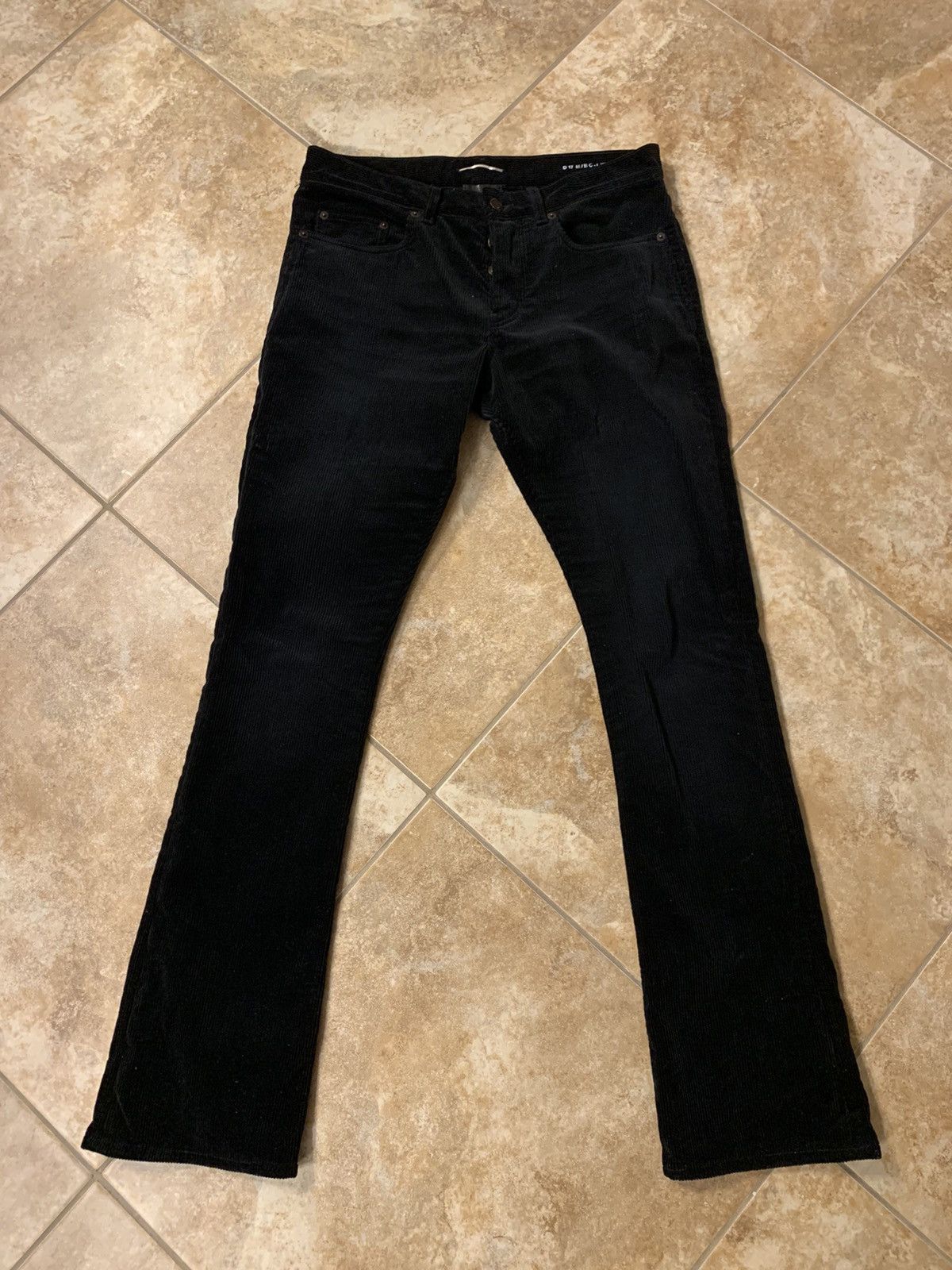 Saint Laurent Paris SLP D17 Corduroy flare bootcut jeans | Grailed