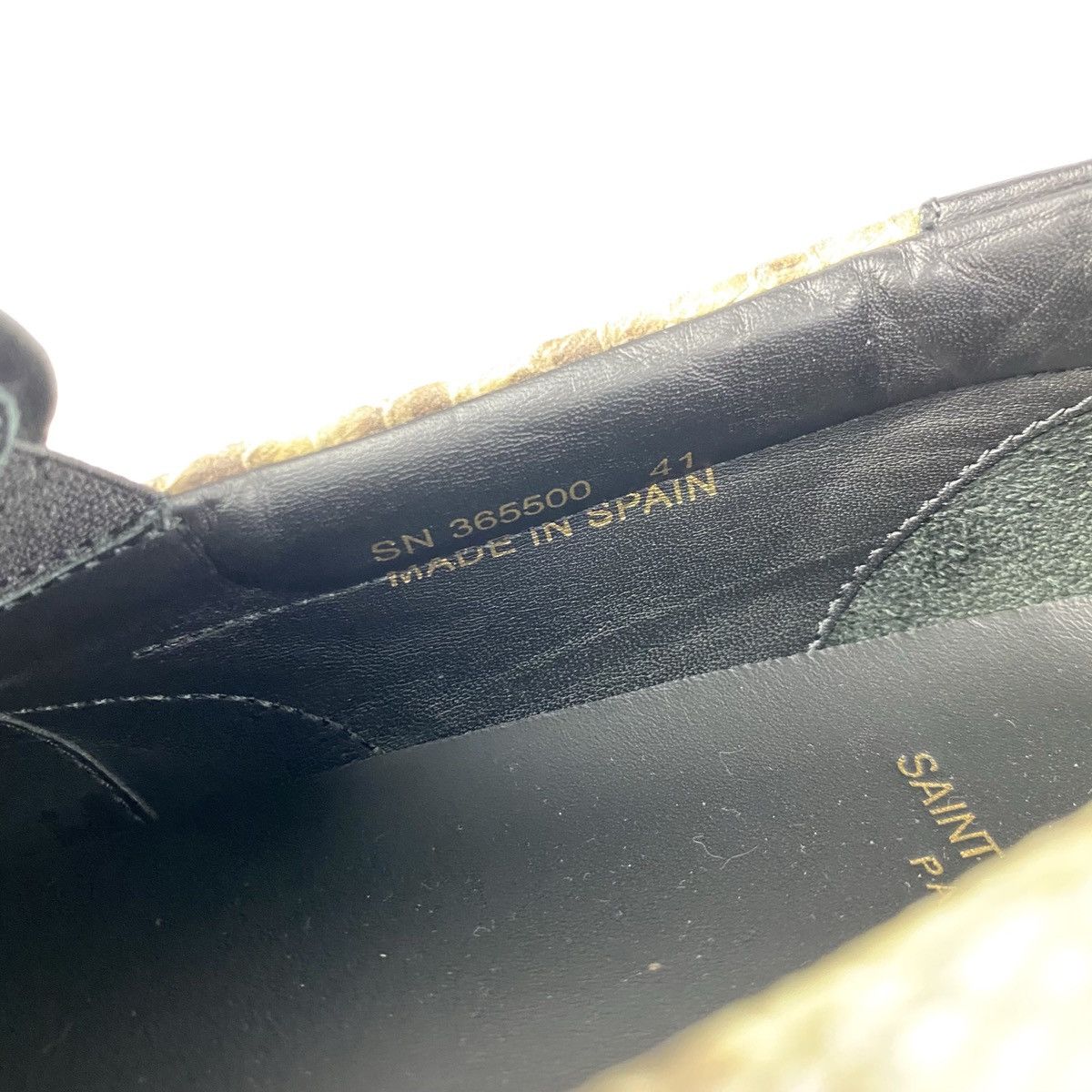 Saint Laurent Paris SAINT LAURENT PARIS FW14 SNAKESKIN SLIP ONS Size US 8 / EU 41 - 6 Thumbnail