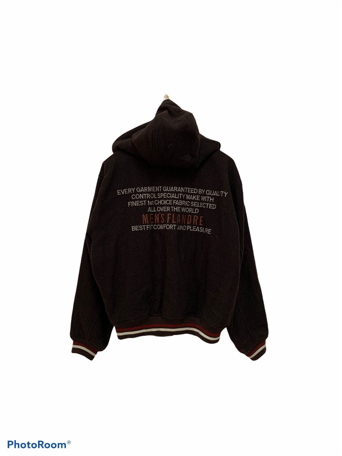Vintage Vintage mens flandre original bomber wool jacket hoodie Size US L / EU 52-54 / 3 - 1 Thumbnail