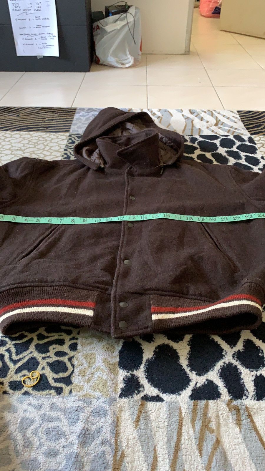 Vintage Vintage mens flandre original bomber wool jacket hoodie Size US L / EU 52-54 / 3 - 9 Thumbnail