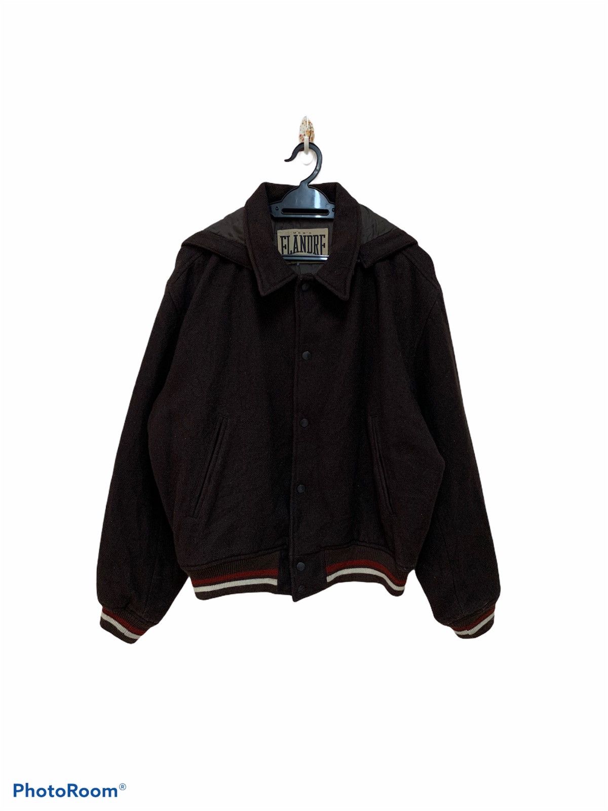 Vintage Vintage mens flandre original bomber wool jacket hoodie Size US L / EU 52-54 / 3 - 4 Thumbnail
