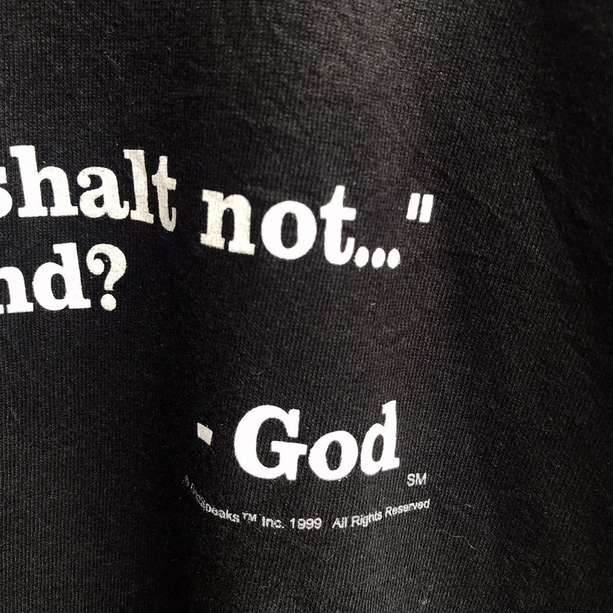 Vintage Vintage 90s GODSPEAKS wording tee god jesus bible Size US XL / EU 56 / 4 - 3 Thumbnail