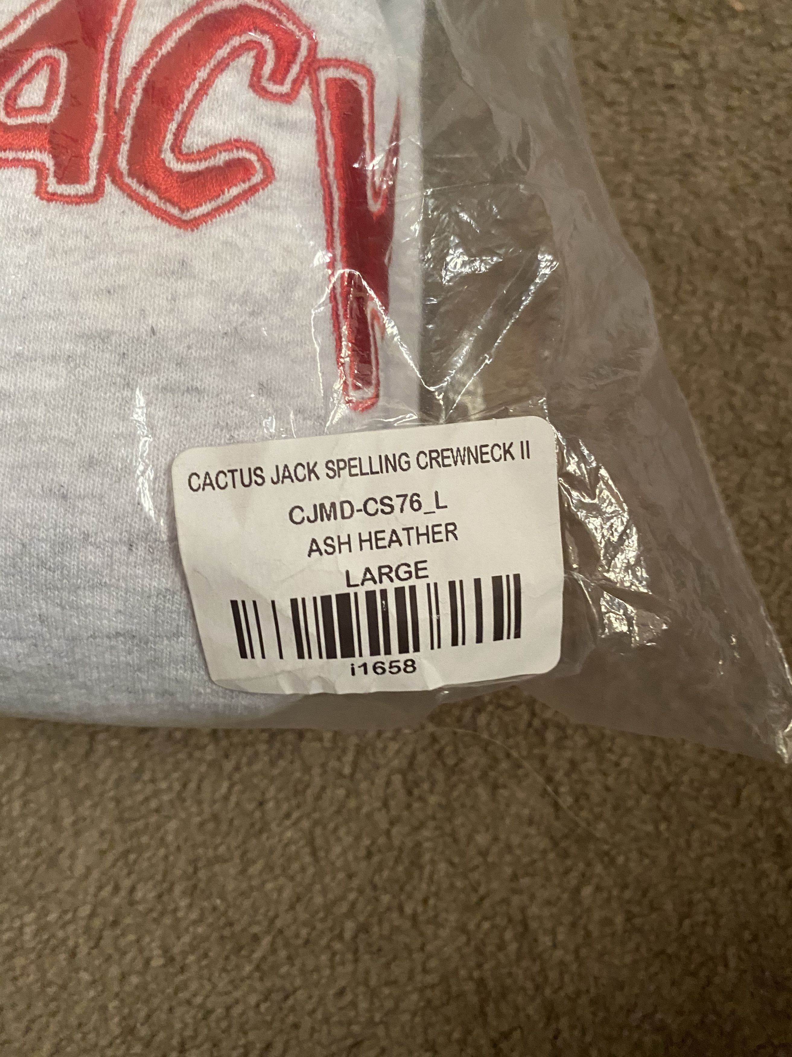 Cactus jack spelling crewneck hotsell