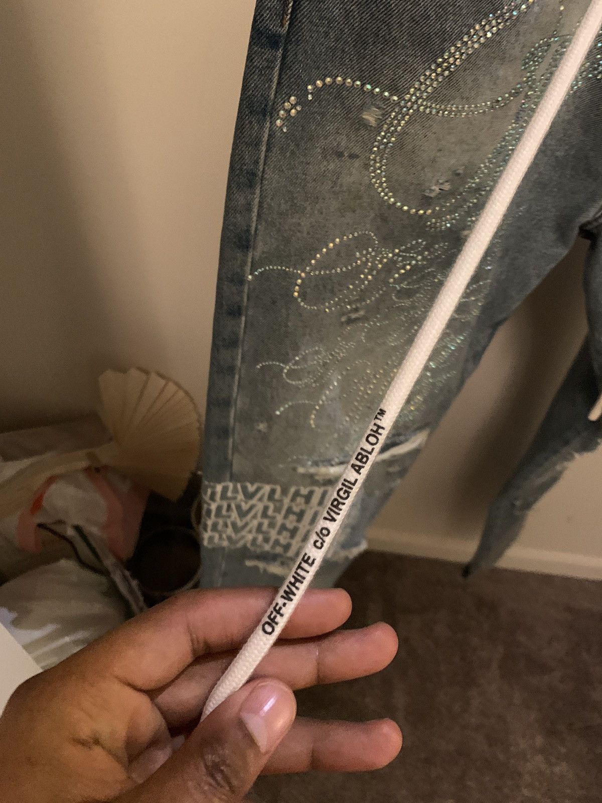 Ev Bravado Off White x Ev Bravado Jeans MRDR BRVADO Virgil Abloh Size US 32 / EU 48 - 4 Thumbnail