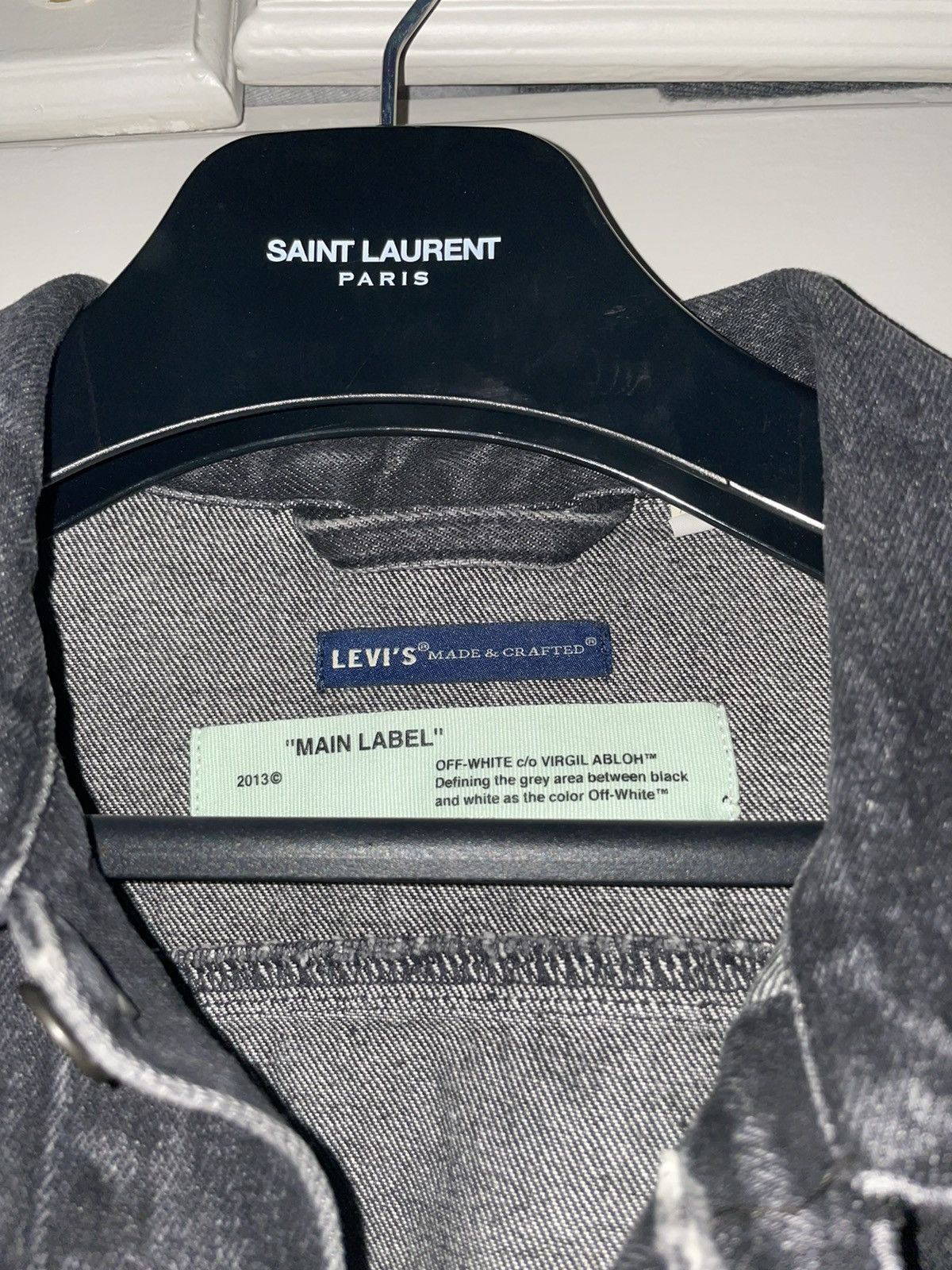 Levi's Off White - Levi’s Denim Jacket Size US L / EU 52-54 / 3 - 2 Thumbnail