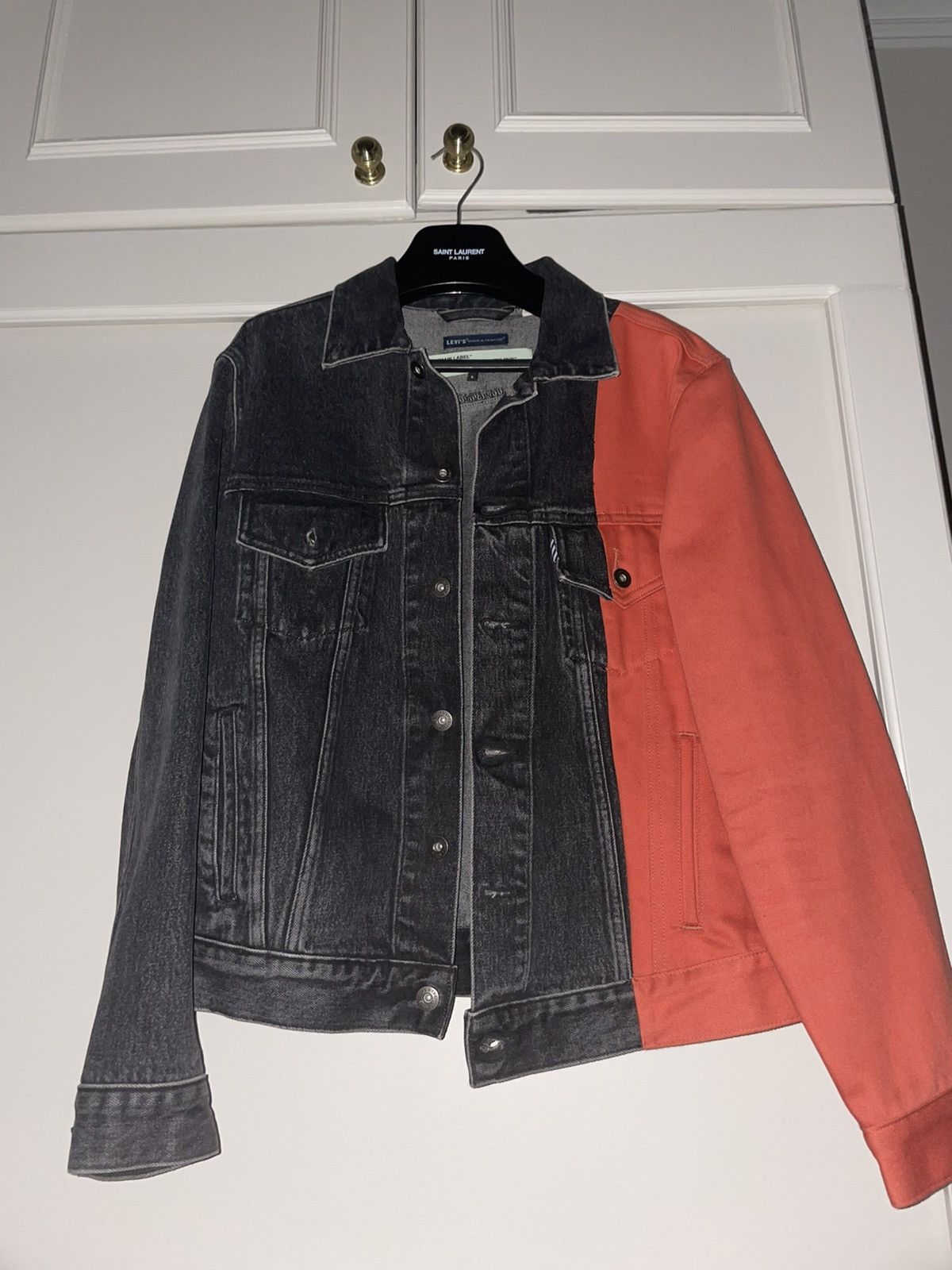 Levi's Off White - Levi’s Denim Jacket Size US L / EU 52-54 / 3 - 1 Thumbnail