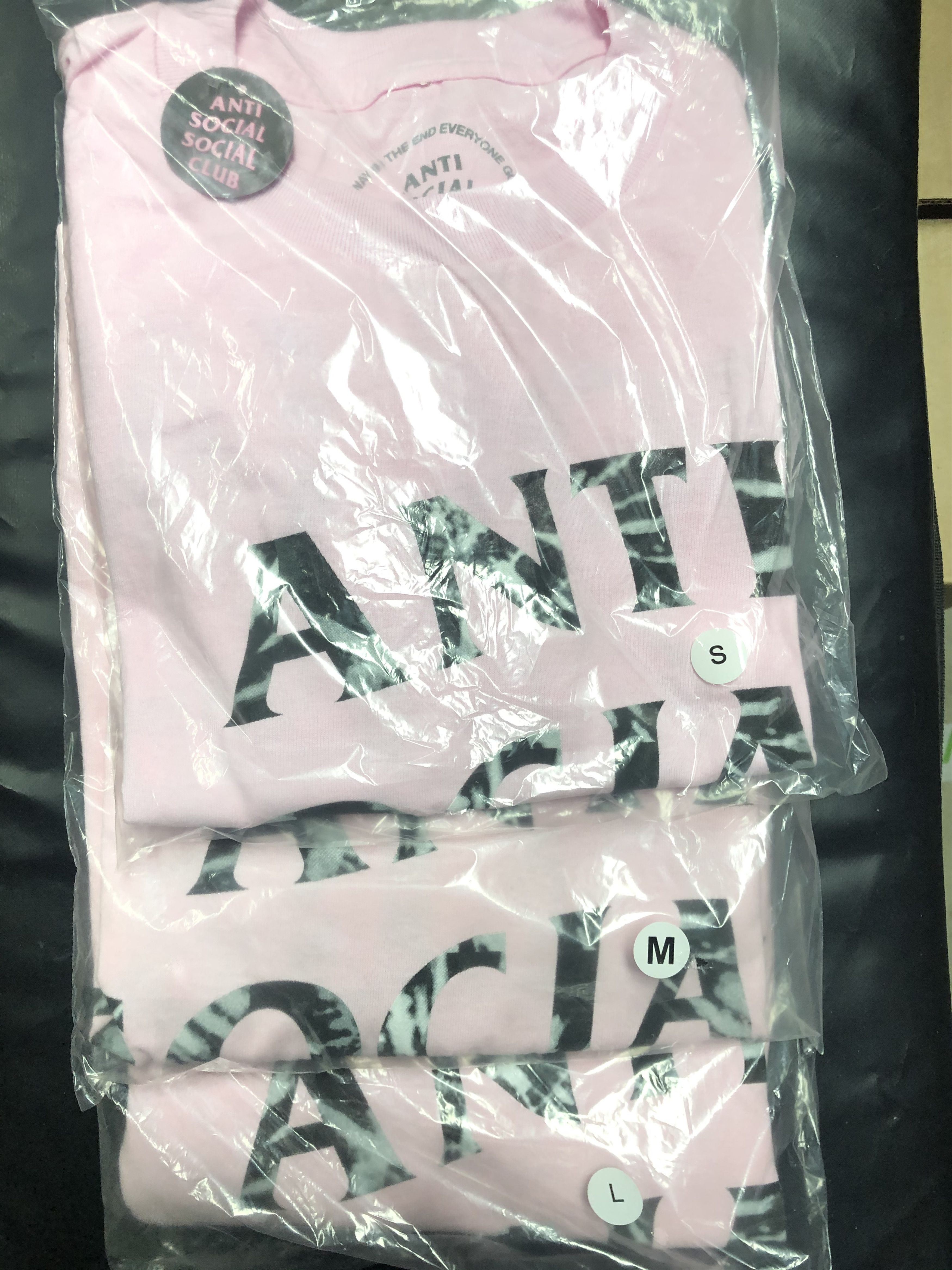 Anti Social Social Club DS ASSC Gemini Pink Tee BAPE Kith Fog CDG FTP KAWS VLONE Size US L / EU 52-54 / 3 - 7 Thumbnail