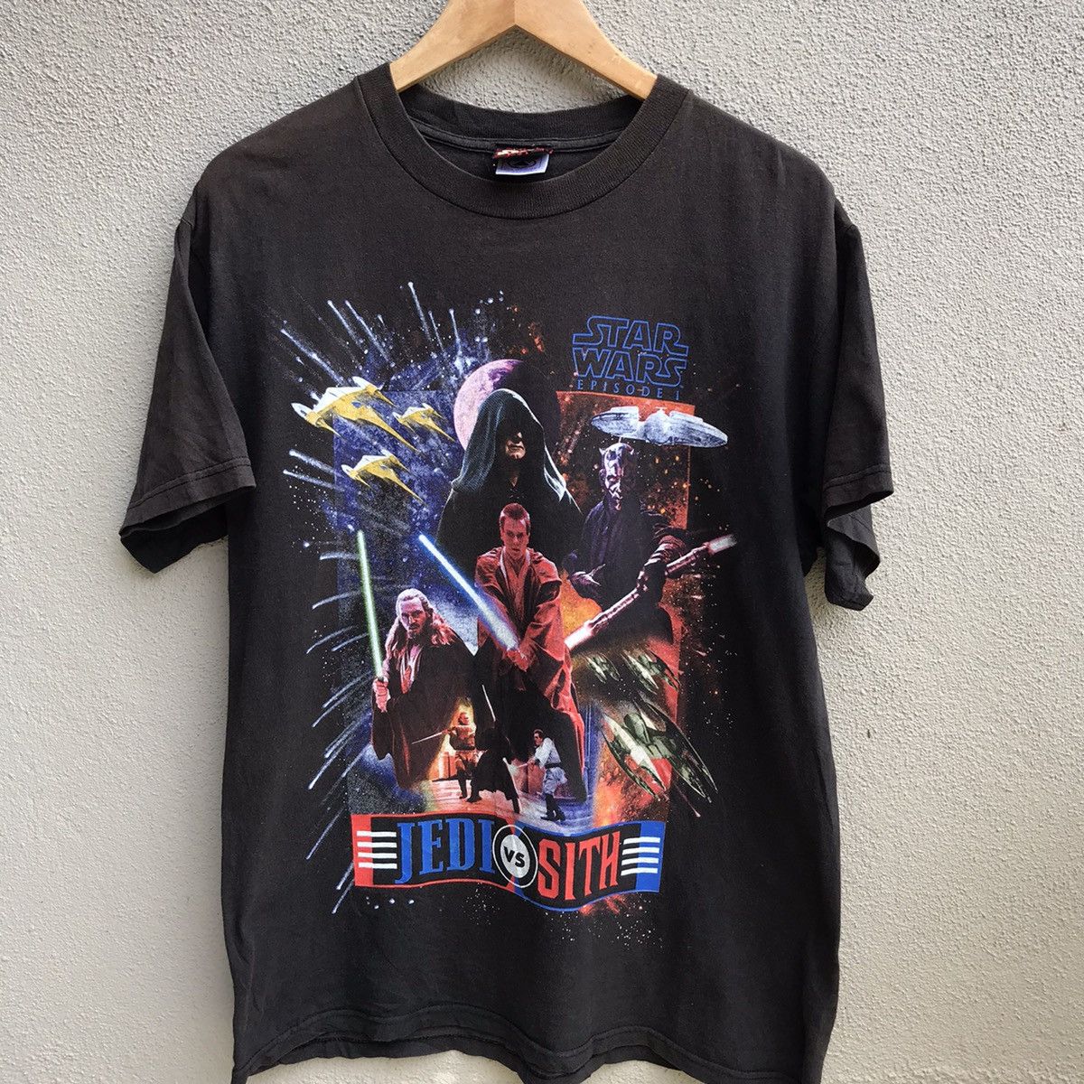 Star Wars Vintage STAR WARS movie episode 1 jedi vs sith Size US M / EU 48-50 / 2 - 2 Thumbnail