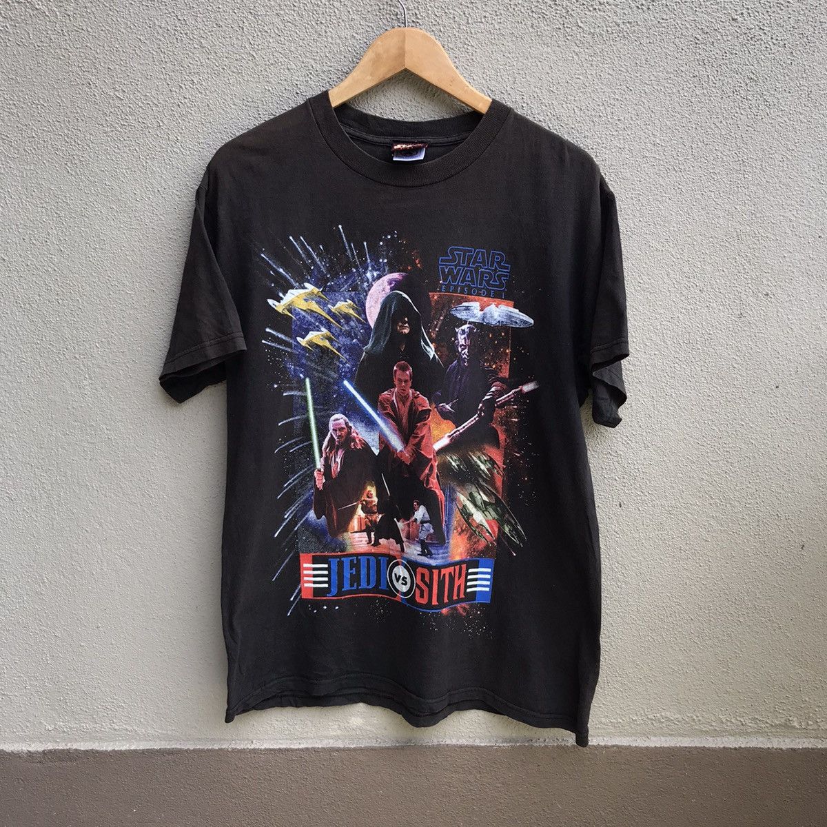 Star Wars Vintage STAR WARS movie episode 1 jedi vs sith Size US M / EU 48-50 / 2 - 1 Thumbnail