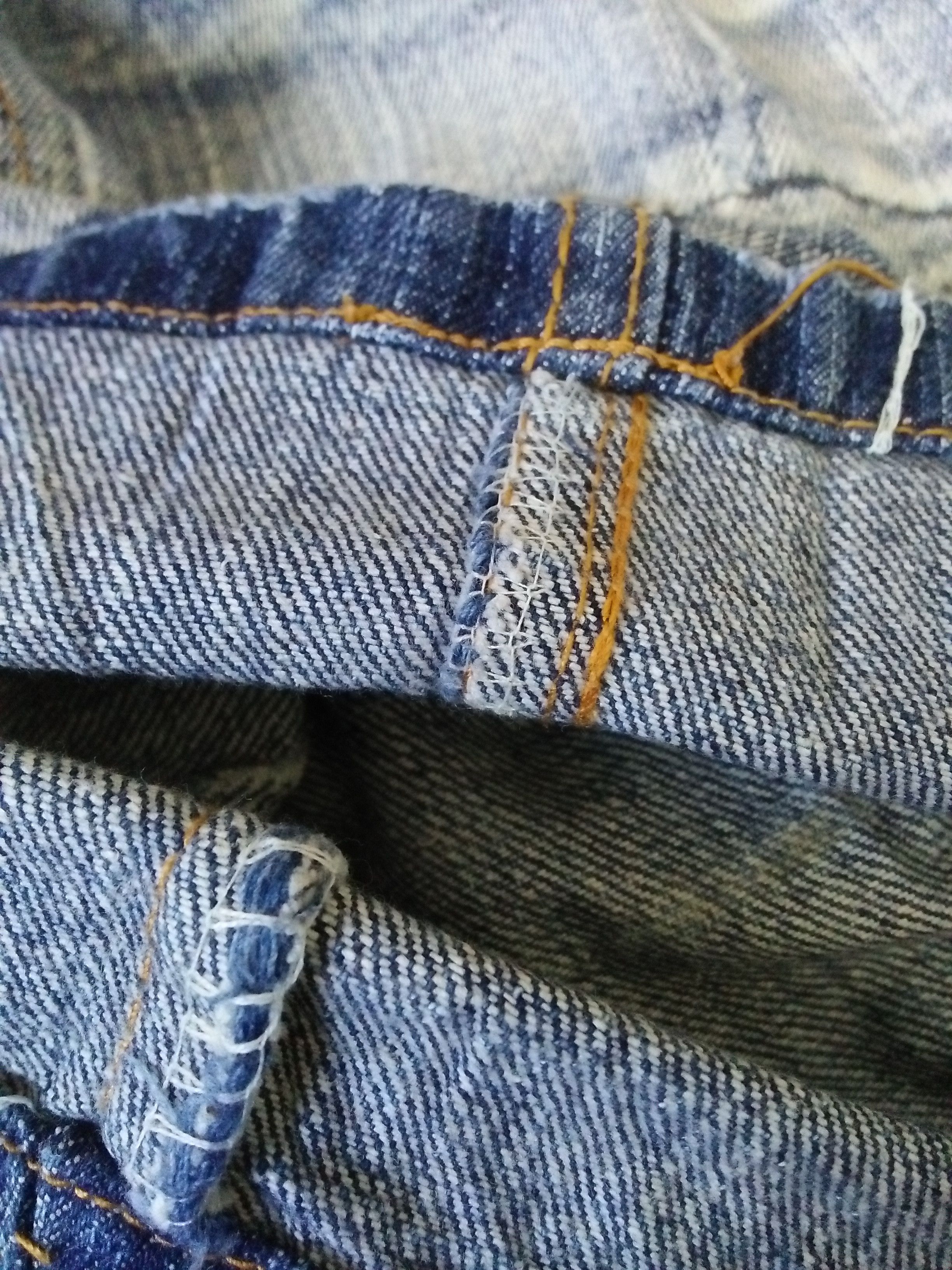 Designer BLUROSE K&M BONDAGE DISTRESSED DENIM BORO JAPAN (A966) Size US 30 / EU 46 - 13 Thumbnail