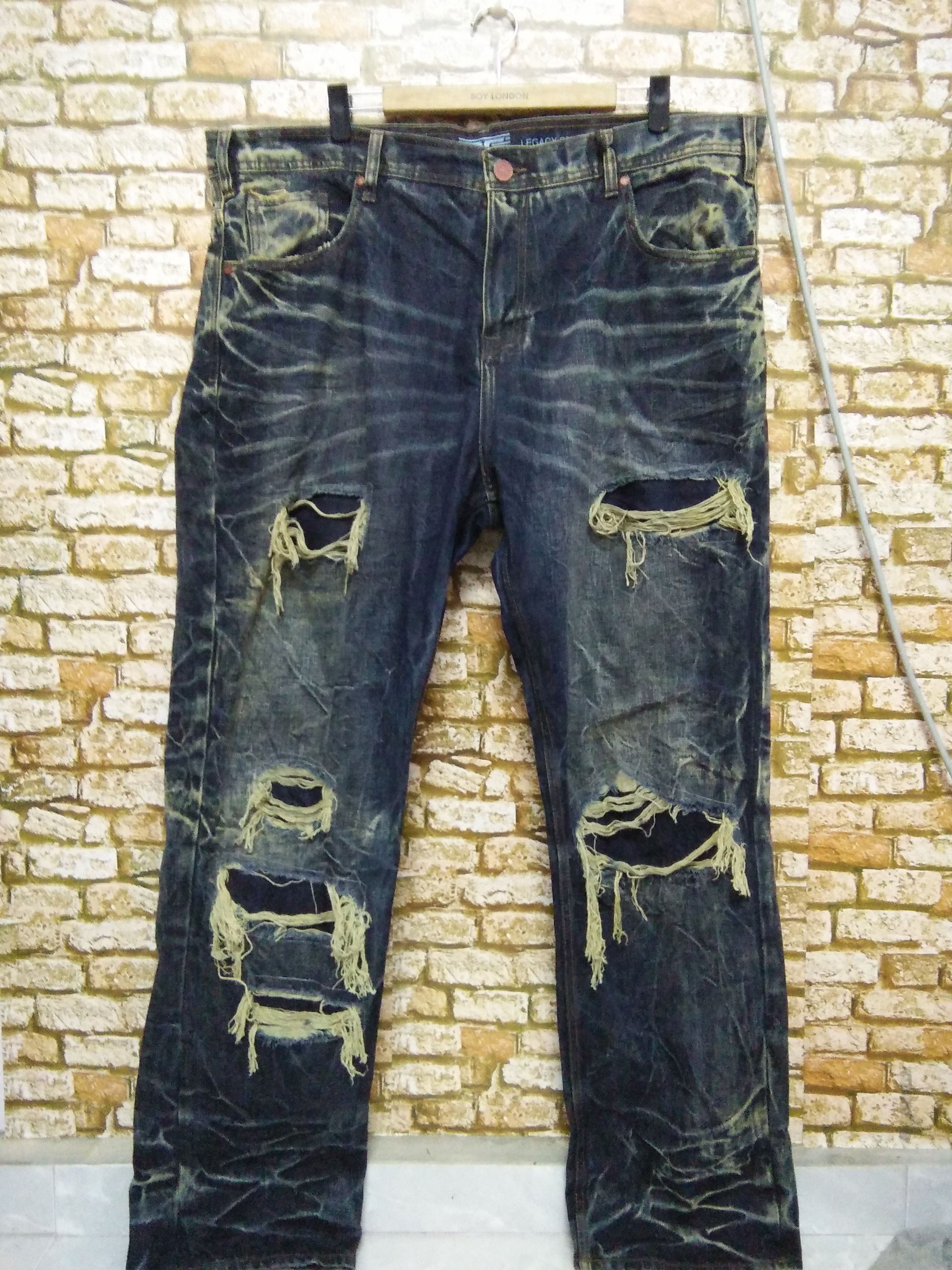 Jordan Craig × Seditionaries JORDAN CRAIG LEGACY EDITION HEAVY DISTRESSED DENIM (A616) Size US 43 - 1 Thumbnail