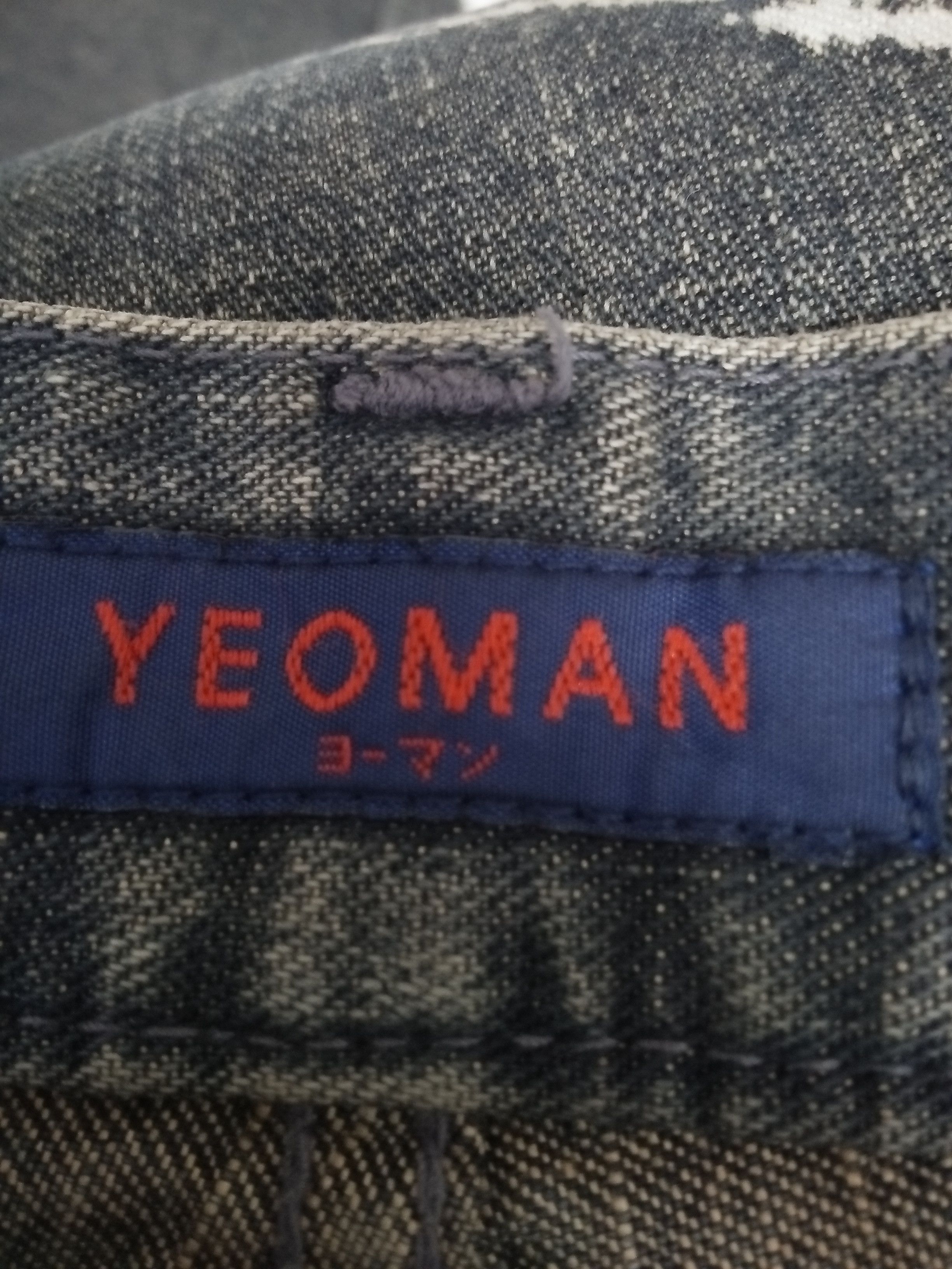 Japanese Brand YEOMAN JAPAN DISTRESSED DENIM ACID PAINT (A983) W32 Size US 32 / EU 48 - 11 Thumbnail