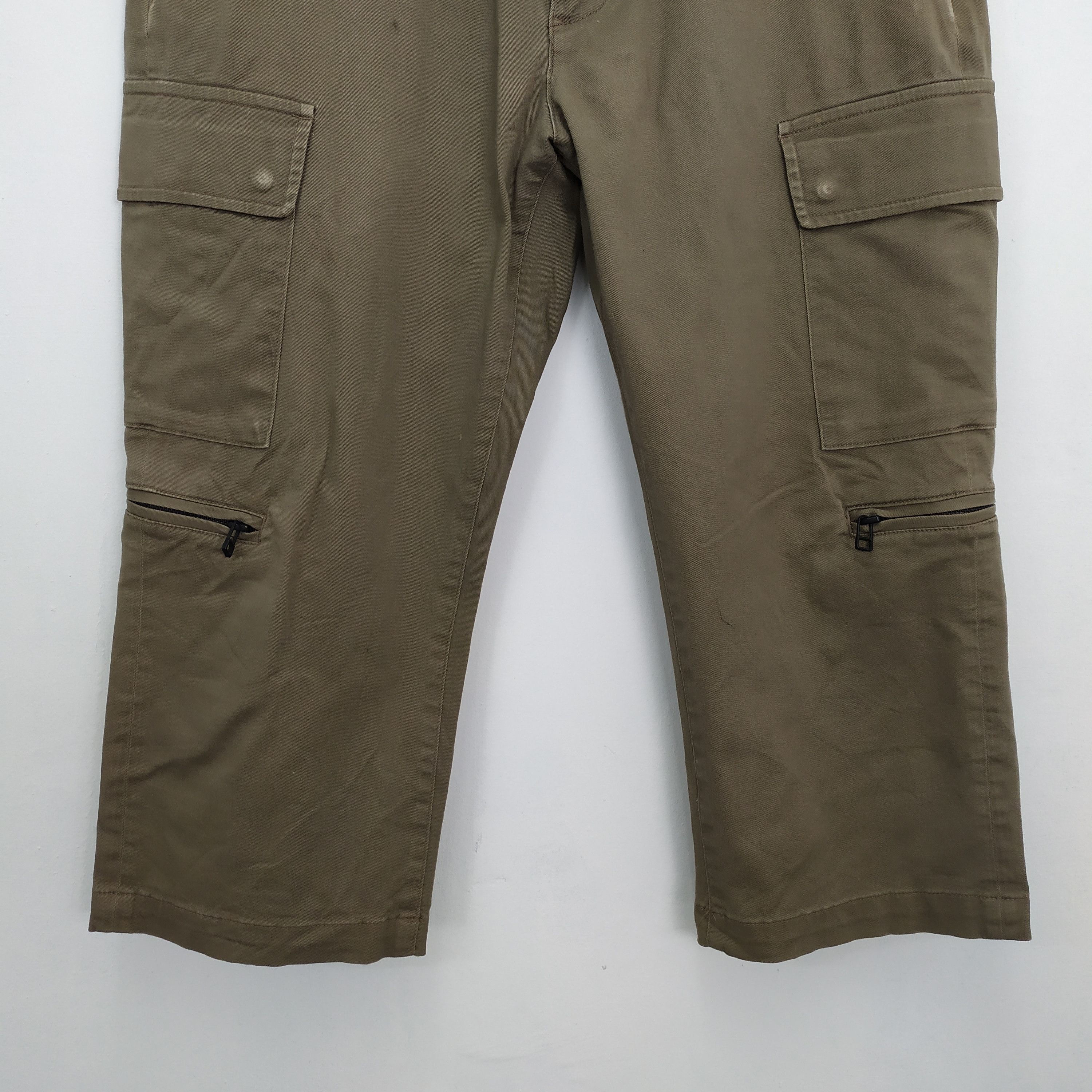Takeo Kikuchi 9 POCKET TAKEO KIKUCHI CROPPED CARGO PANTS Size US 32 / EU 48 - 4 Thumbnail