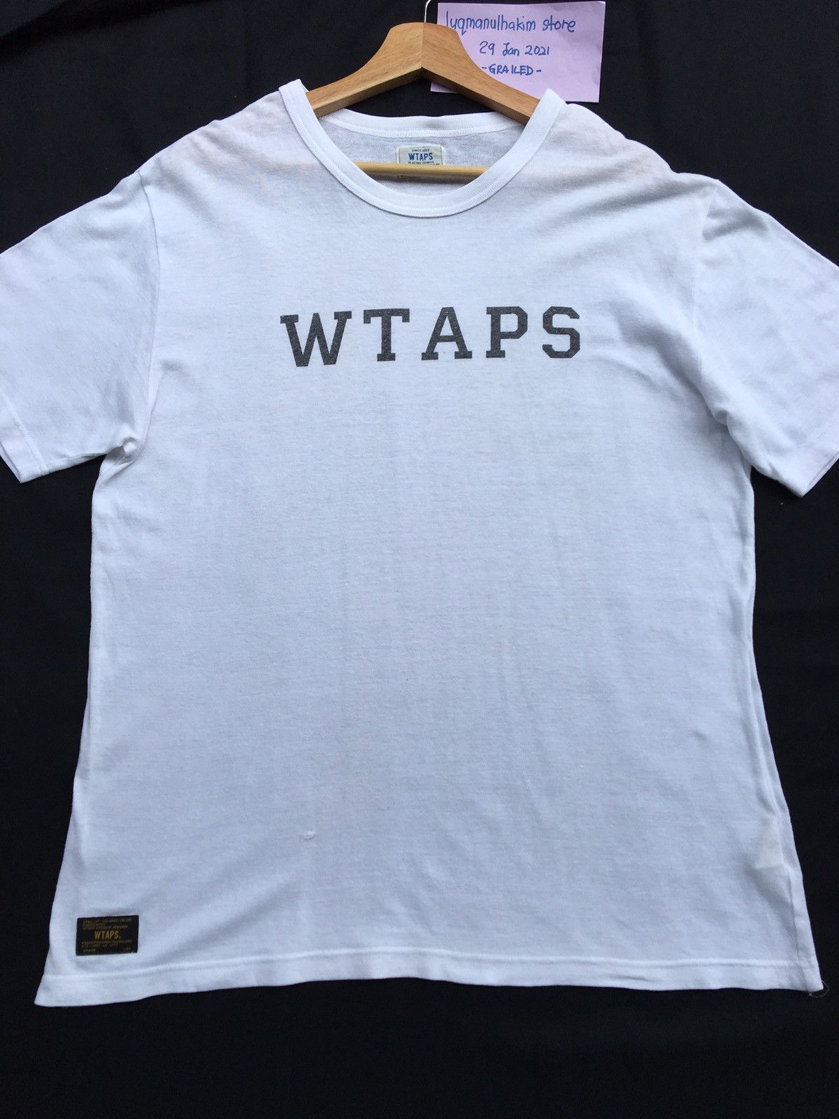Wtaps Rare WTAPS Spellout White Tshirt Size US M / EU 48-50 / 2 - 4 Thumbnail