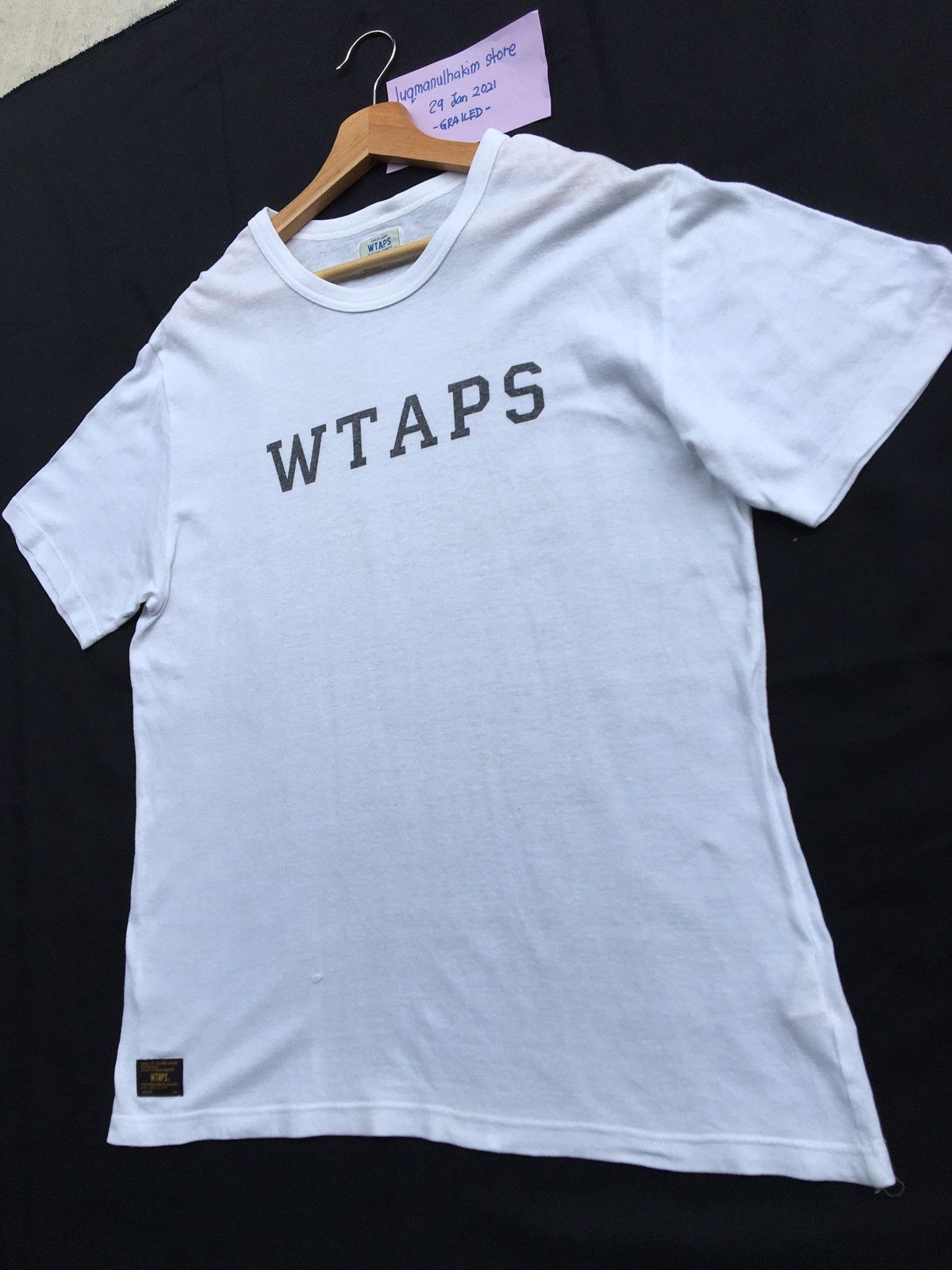 Wtaps Rare WTAPS Spellout White Tshirt Size US M / EU 48-50 / 2 - 3 Thumbnail