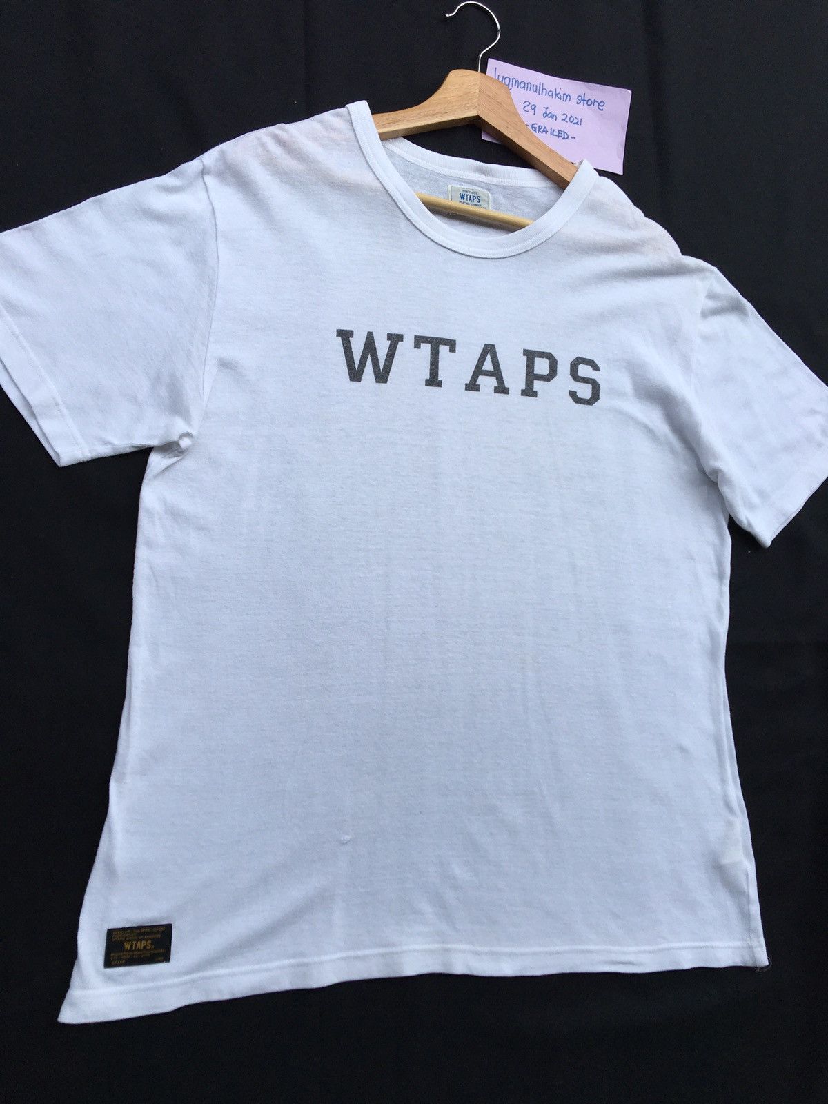 Wtaps Rare WTAPS Spellout White Tshirt Size US M / EU 48-50 / 2 - 2 Thumbnail