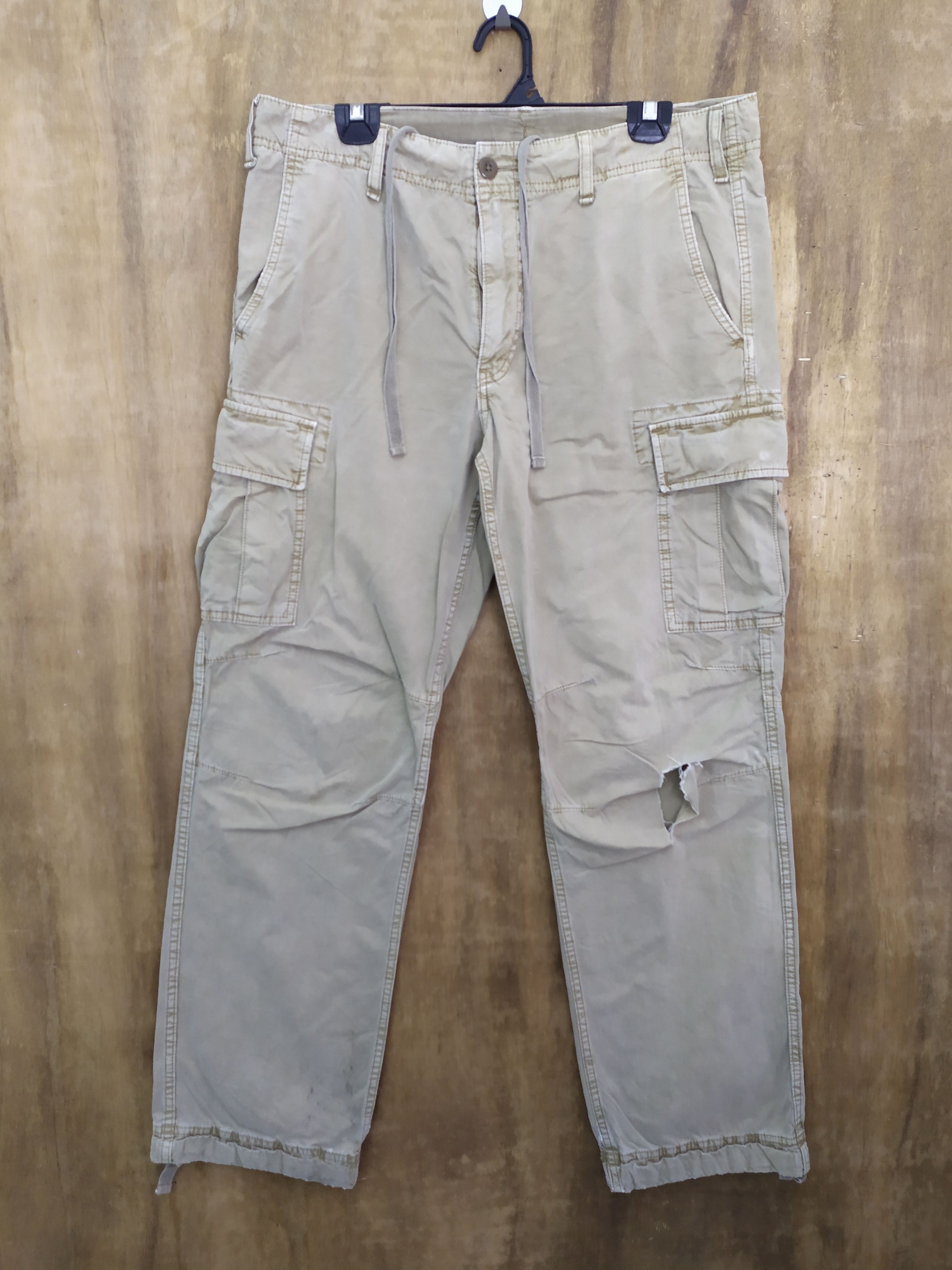 Japanese Brand JAPANESE BRAND CARGO PANTS DEMAGE KNEE Size US 33 - 1 Thumbnail