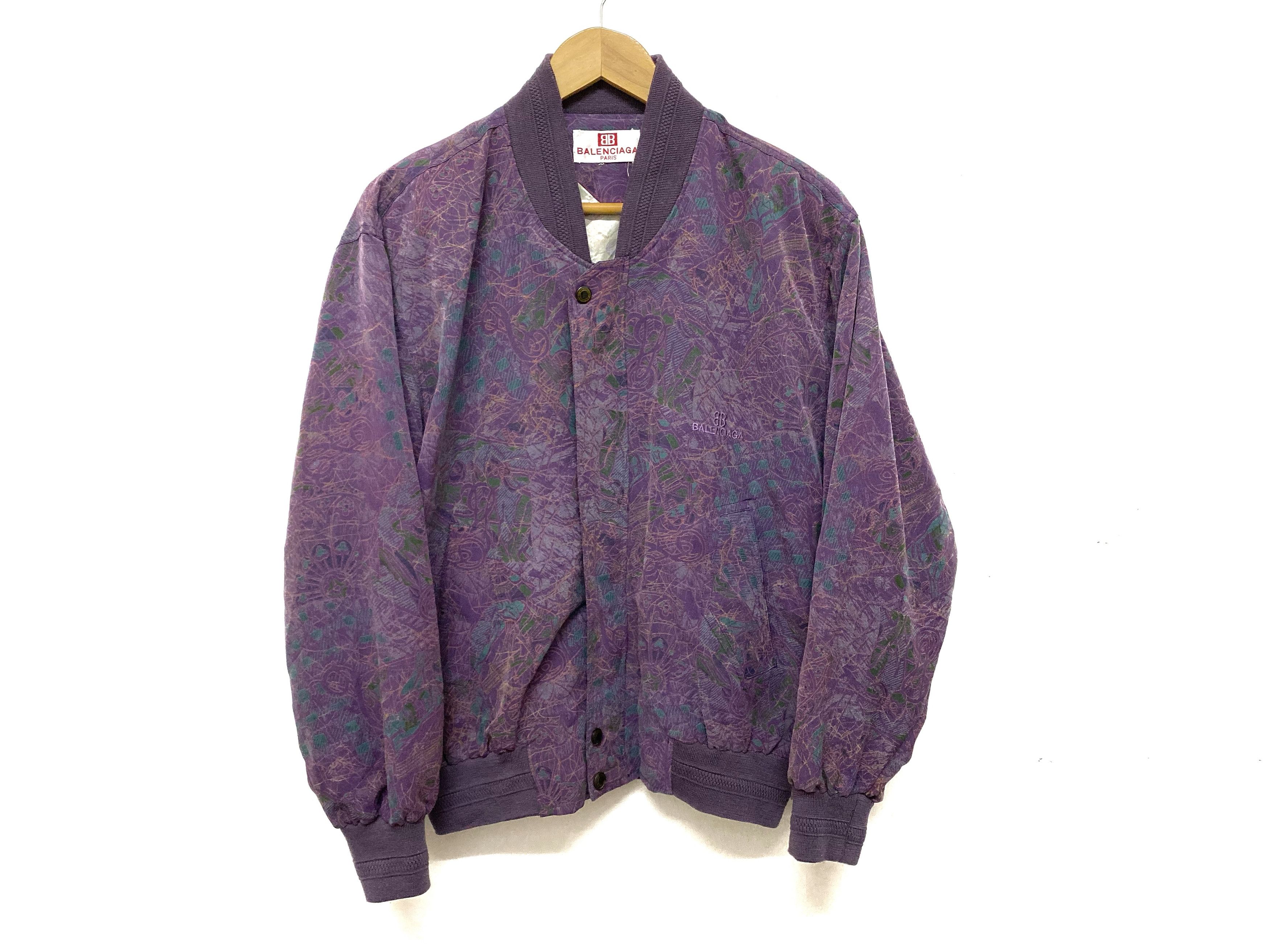 Balenciaga 80's BALENCIAGA Native Print Bomber jacket Size US M / EU 48-50 / 2 - 2 Thumbnail