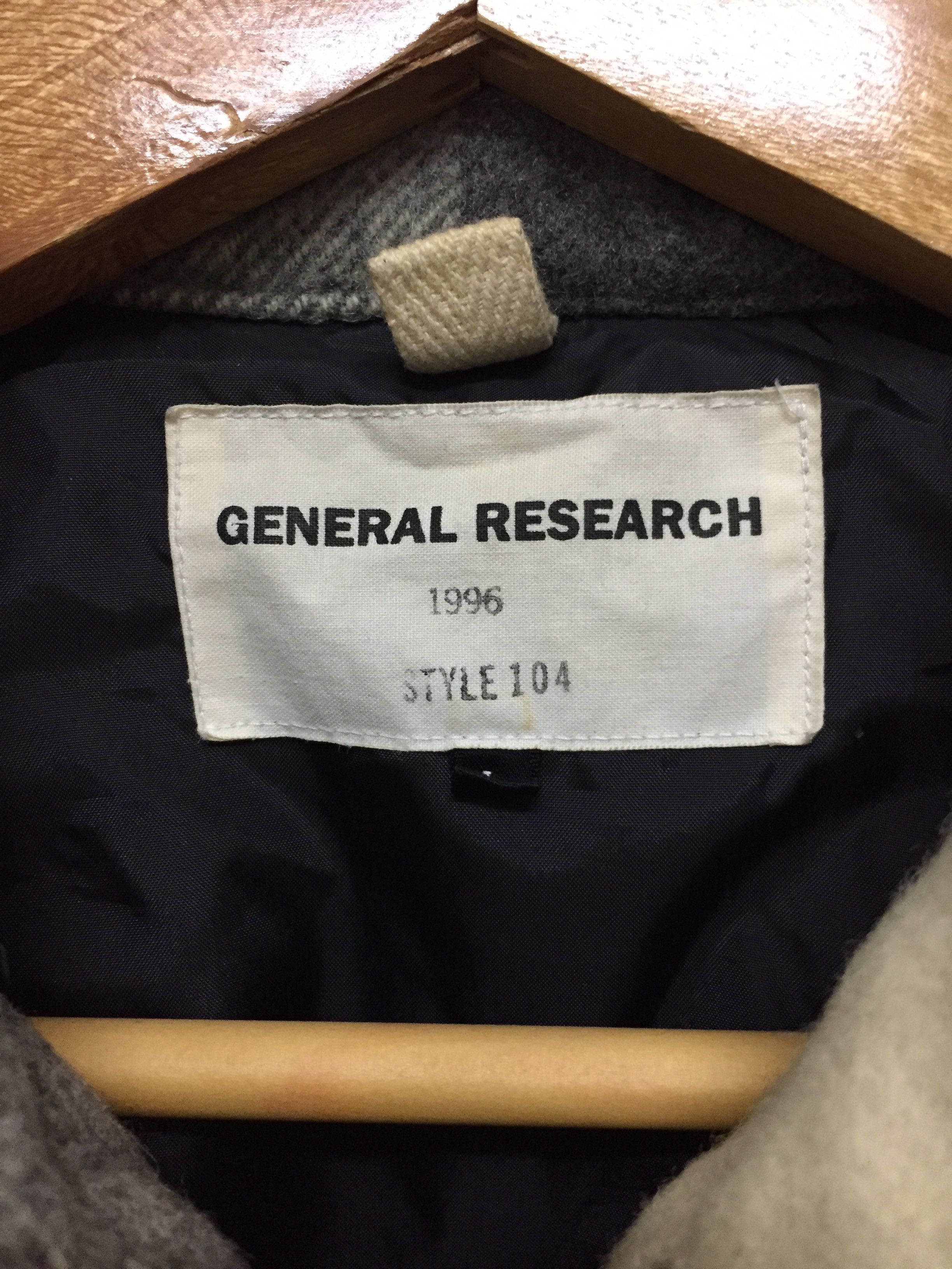 General Research AW1996 Tartan Zipper Heavy Wool Jacket parasite Size US L / EU 52-54 / 3 - 16 Thumbnail