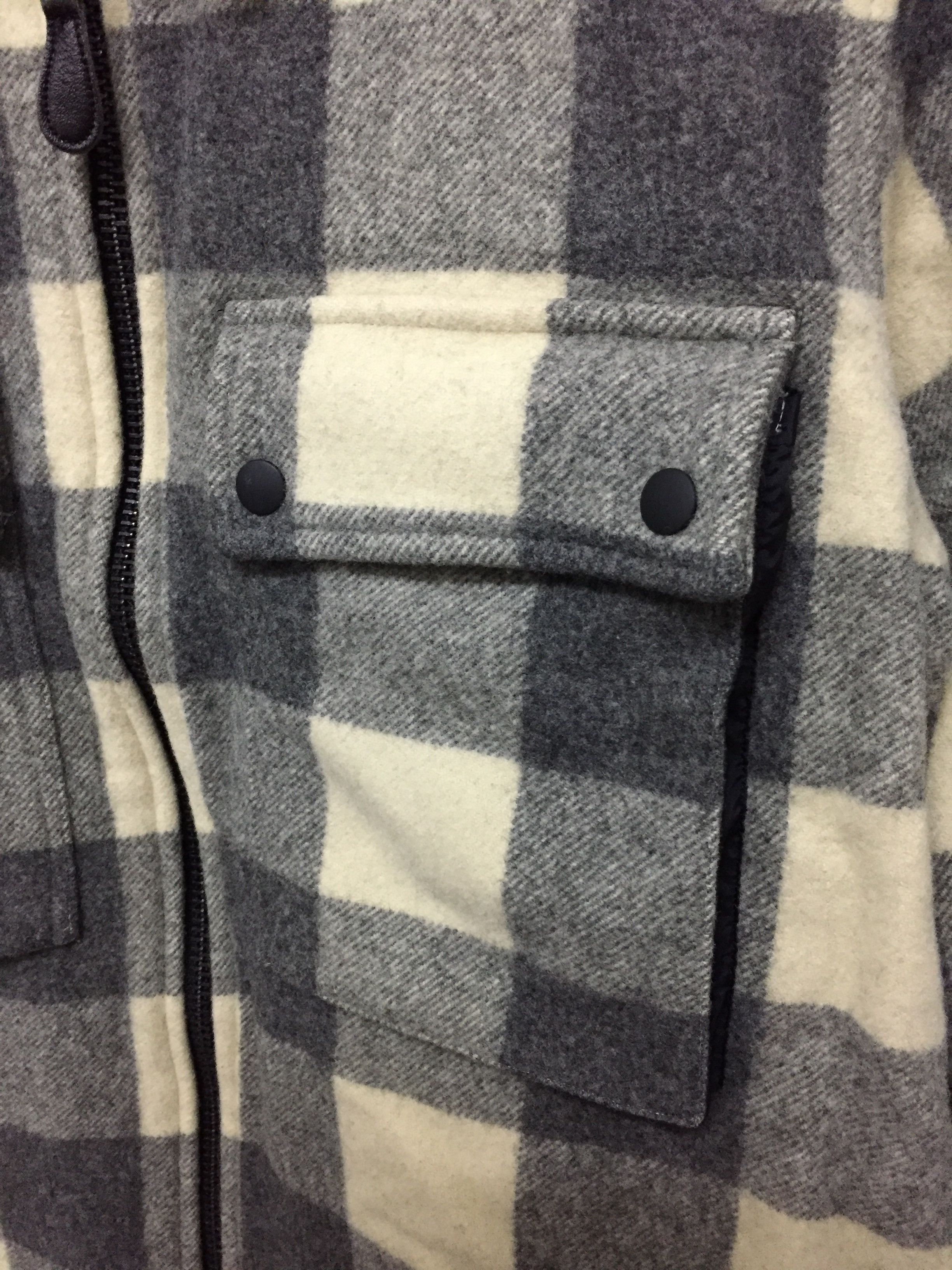 General Research AW1996 Tartan Zipper Heavy Wool Jacket parasite Size US L / EU 52-54 / 3 - 7 Thumbnail