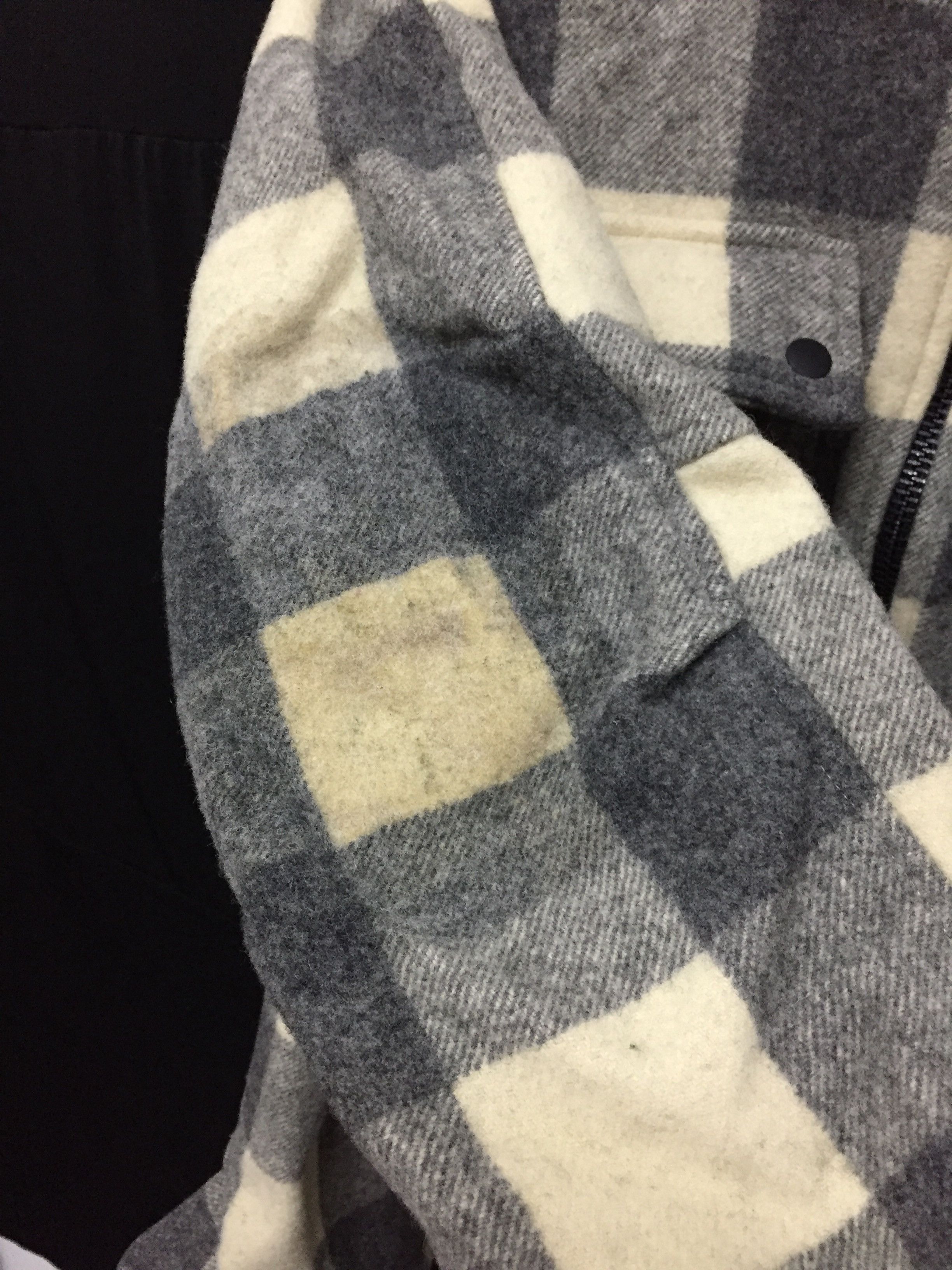 General Research AW1996 Tartan Zipper Heavy Wool Jacket parasite Size US L / EU 52-54 / 3 - 11 Thumbnail