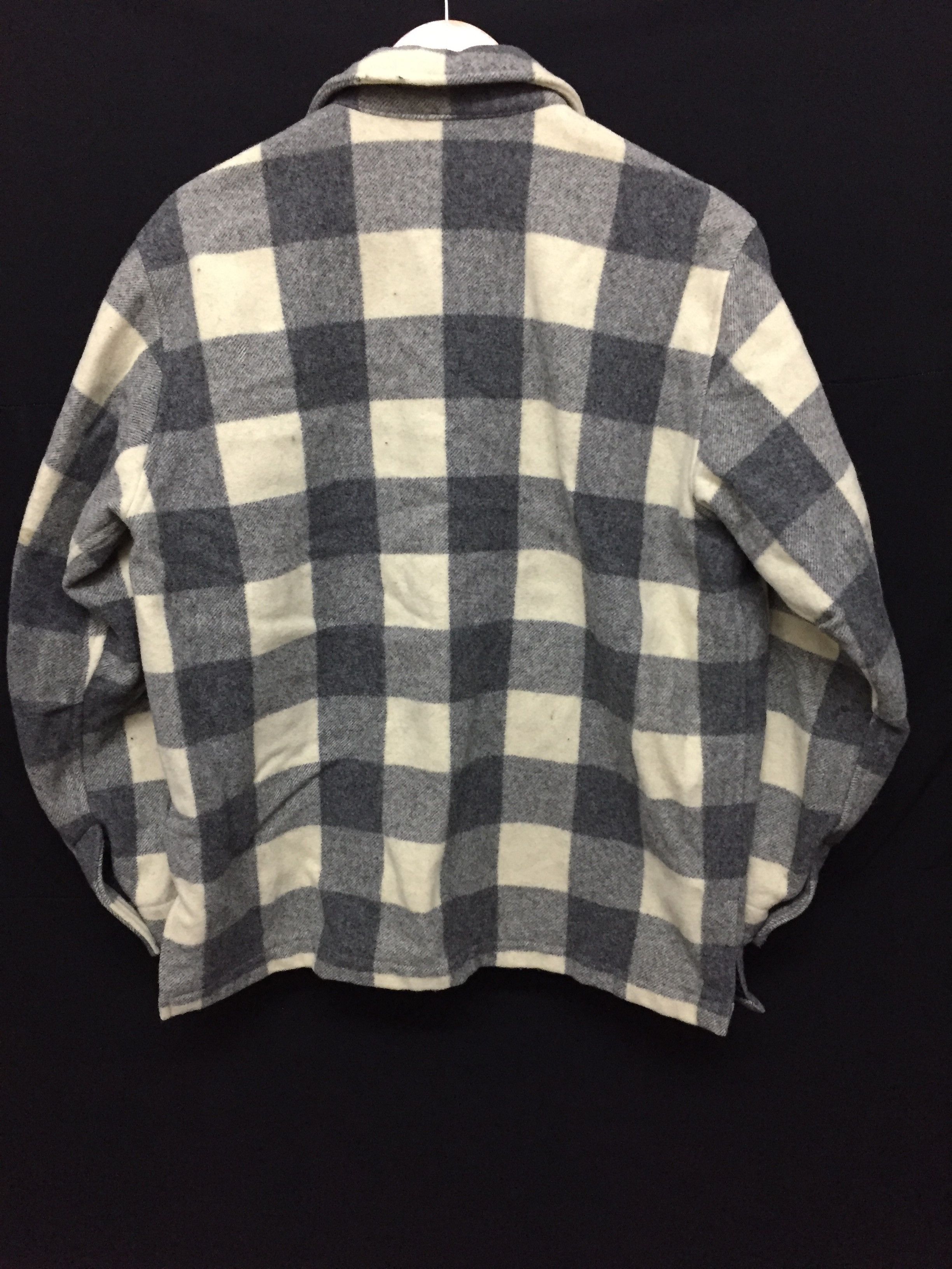 General Research AW1996 Tartan Zipper Heavy Wool Jacket parasite Size US L / EU 52-54 / 3 - 10 Thumbnail