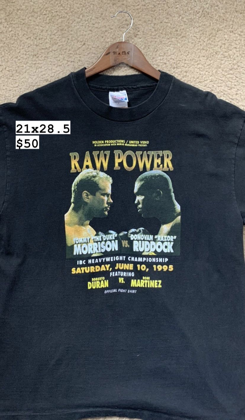 Vintage Vintage 1995 Morrison Vs. Ruddock boxing promo tee | Grailed