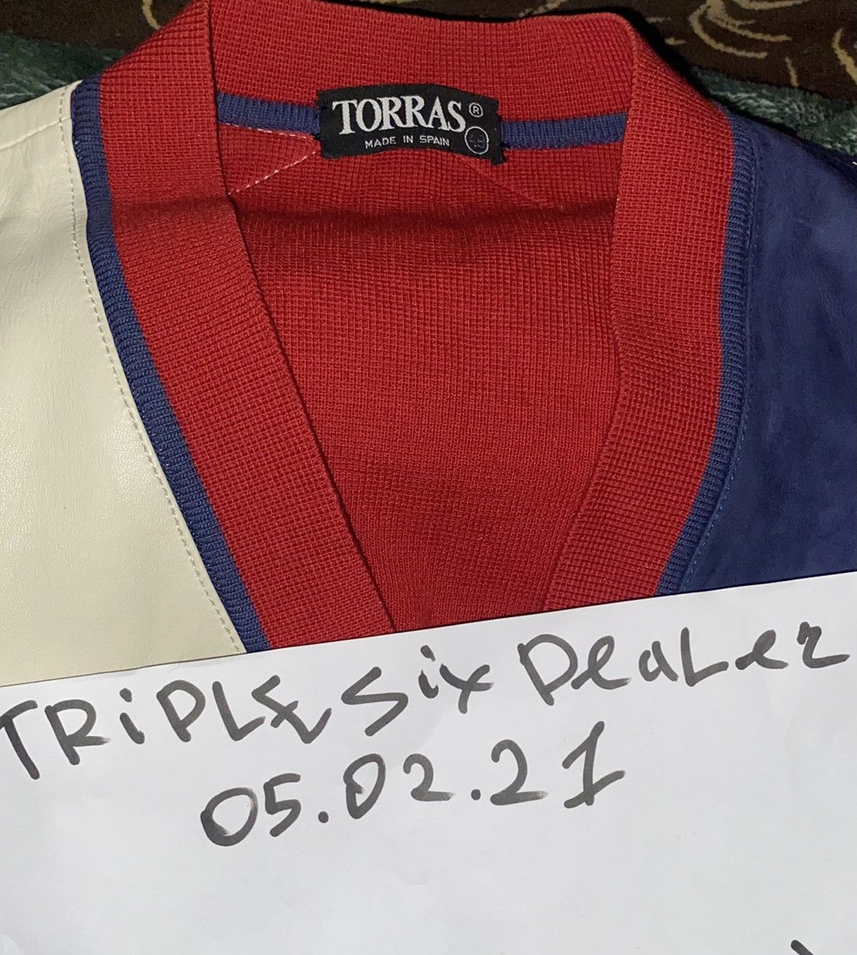 Torras × Vintage Torras vintage jacket cardigan with leather size M Size US M / EU 48-50 / 2 - 5 Thumbnail