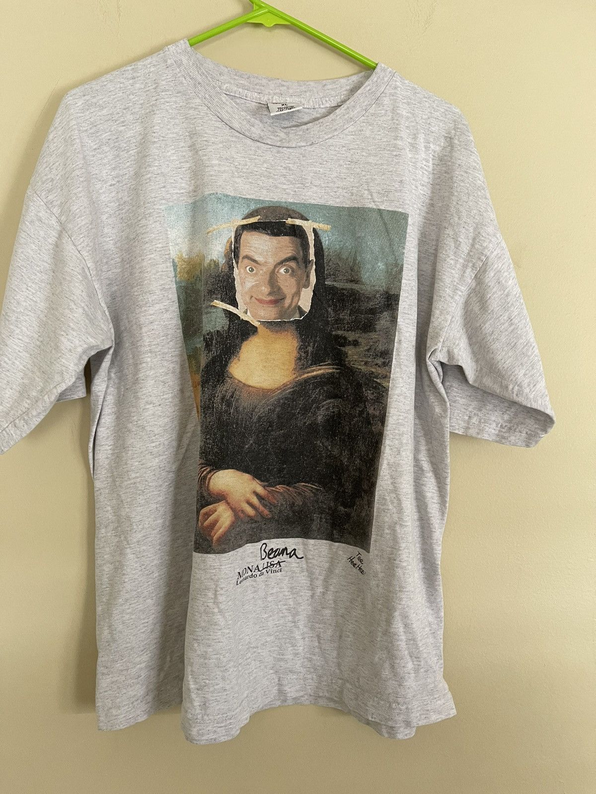 Vintage Vintage 90's Mr. Bean Mona Beana Lisa Art Tee | Grailed