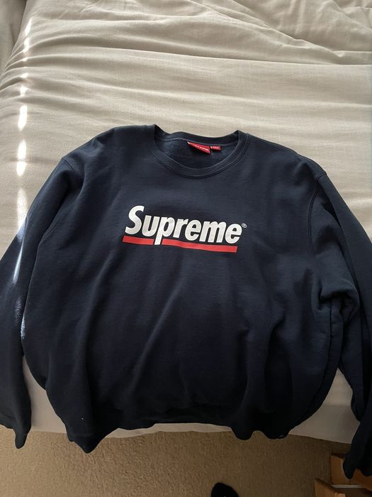 Supreme underline hot sale crewneck