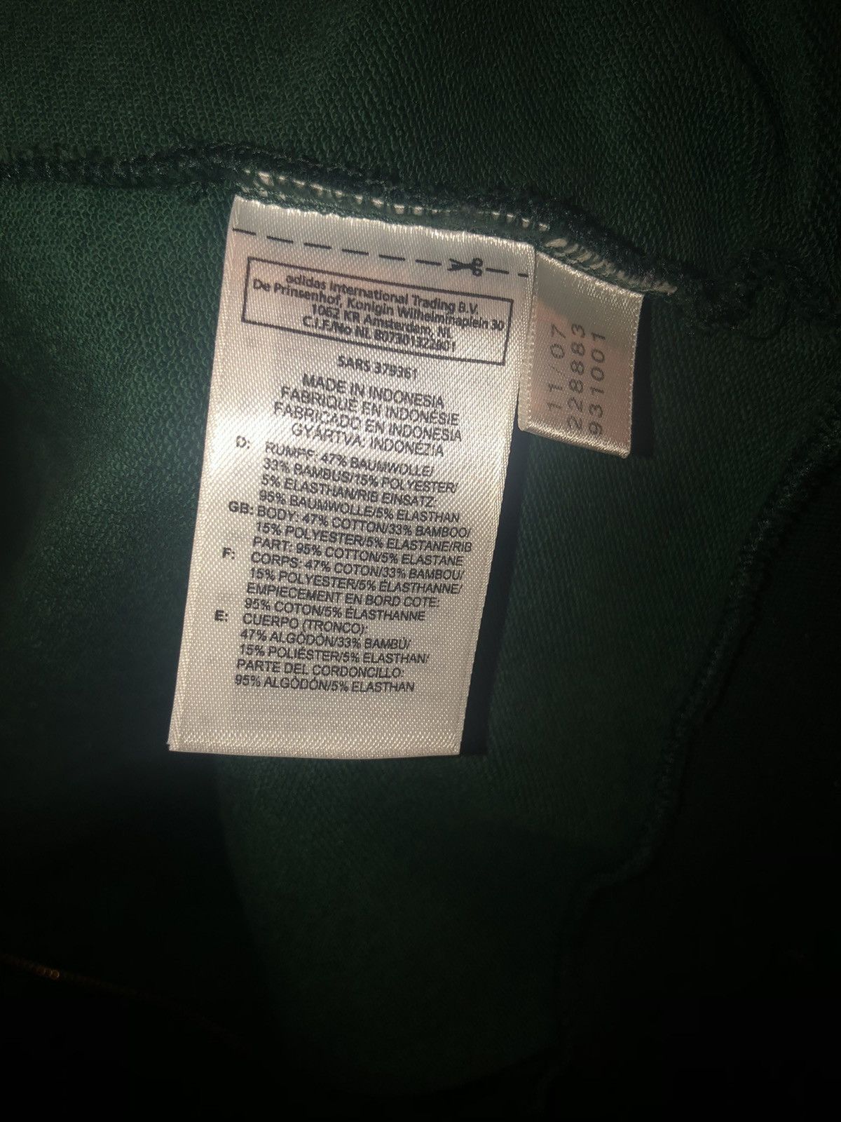 Adidas tuff gong adidas jacket Grailed