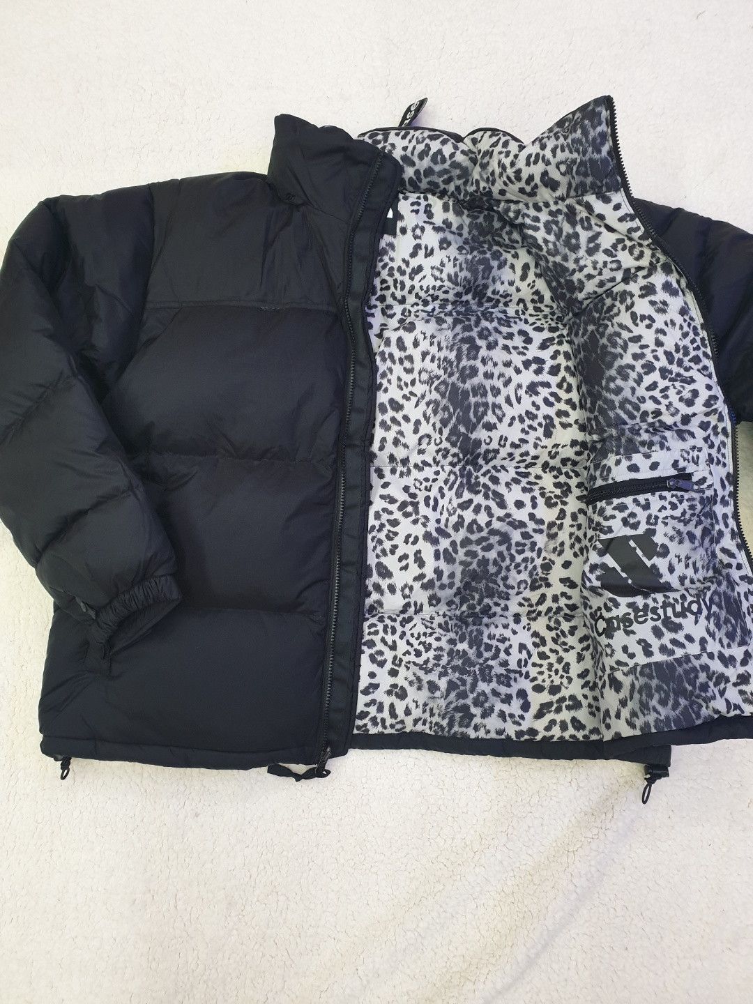 The North Face TNF x Casestudy Nuptse White Leopard | Grailed