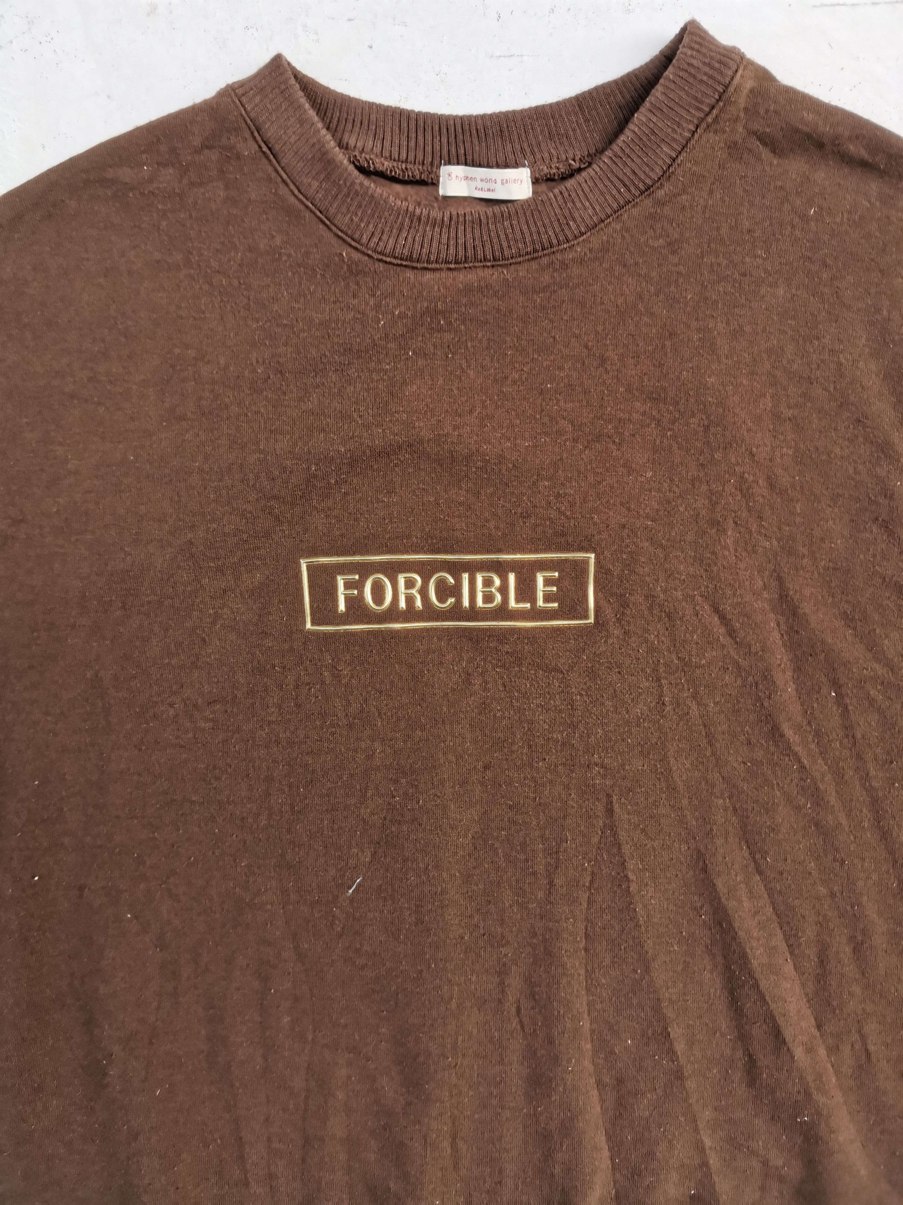 Japanese Brand Vintage Forcible Spell Out Logo Sweatshirt Size US L / EU 52-54 / 3 - 5 Thumbnail