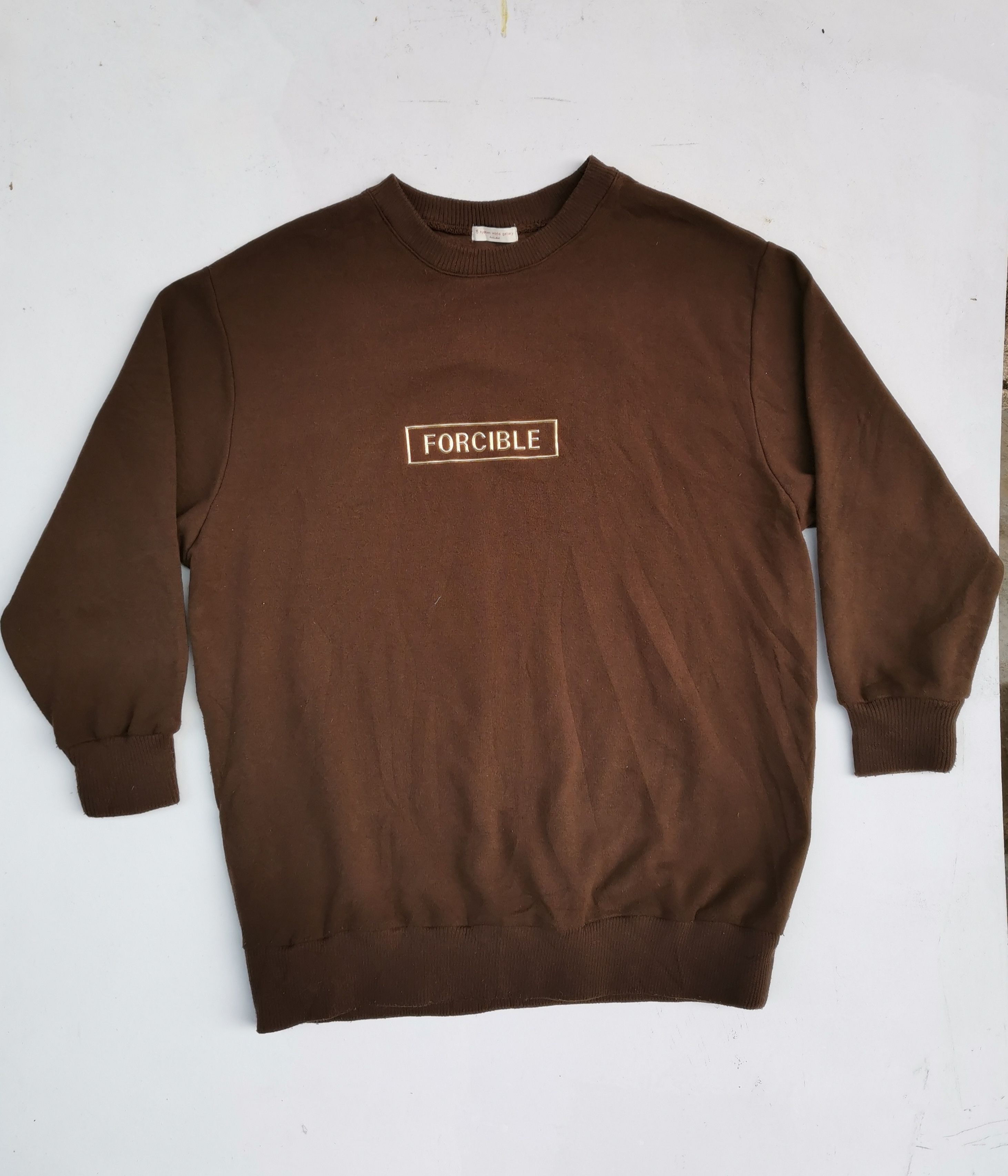 Japanese Brand Vintage Forcible Spell Out Logo Sweatshirt Size US L / EU 52-54 / 3 - 1 Thumbnail