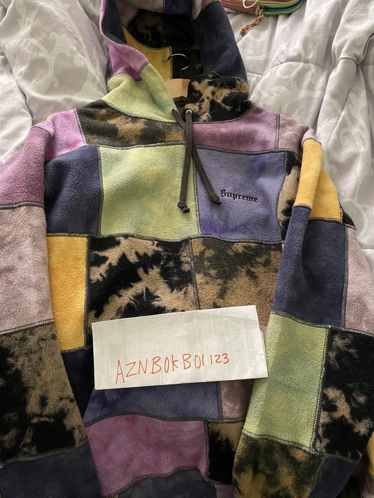 Supreme Patchwork Tie Dye Hooded Sweatshirt | Grailed