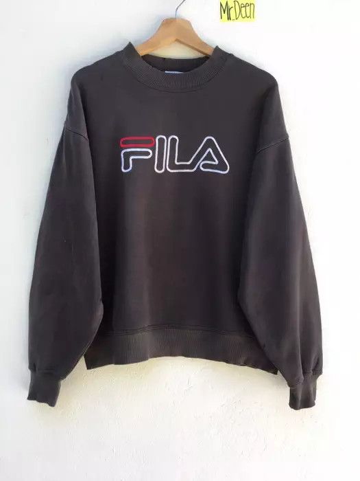 Fila Vintage 90s Fila Sweatshirt Big Logo Spell Out Size US M / EU 48-50 / 2 - 1 Thumbnail
