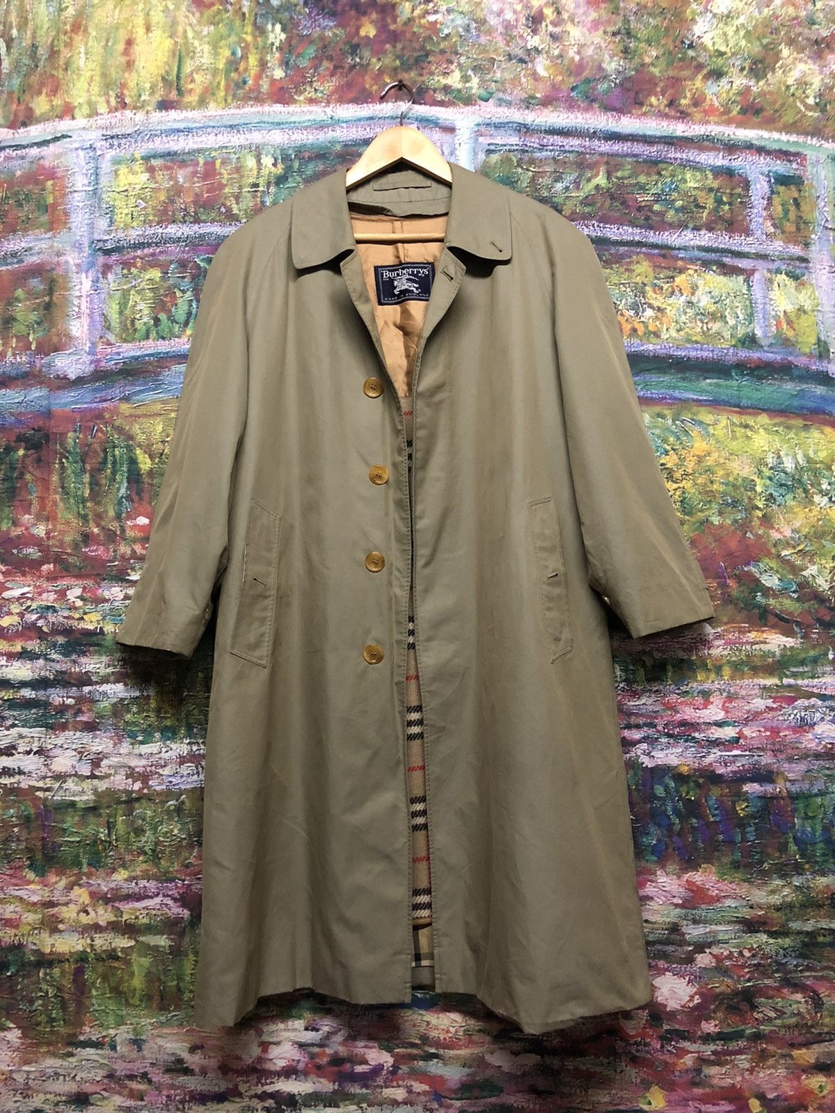 Vtg!!!Rare Burberrys Prosum Trech Coat/Long Jacket Novacheck