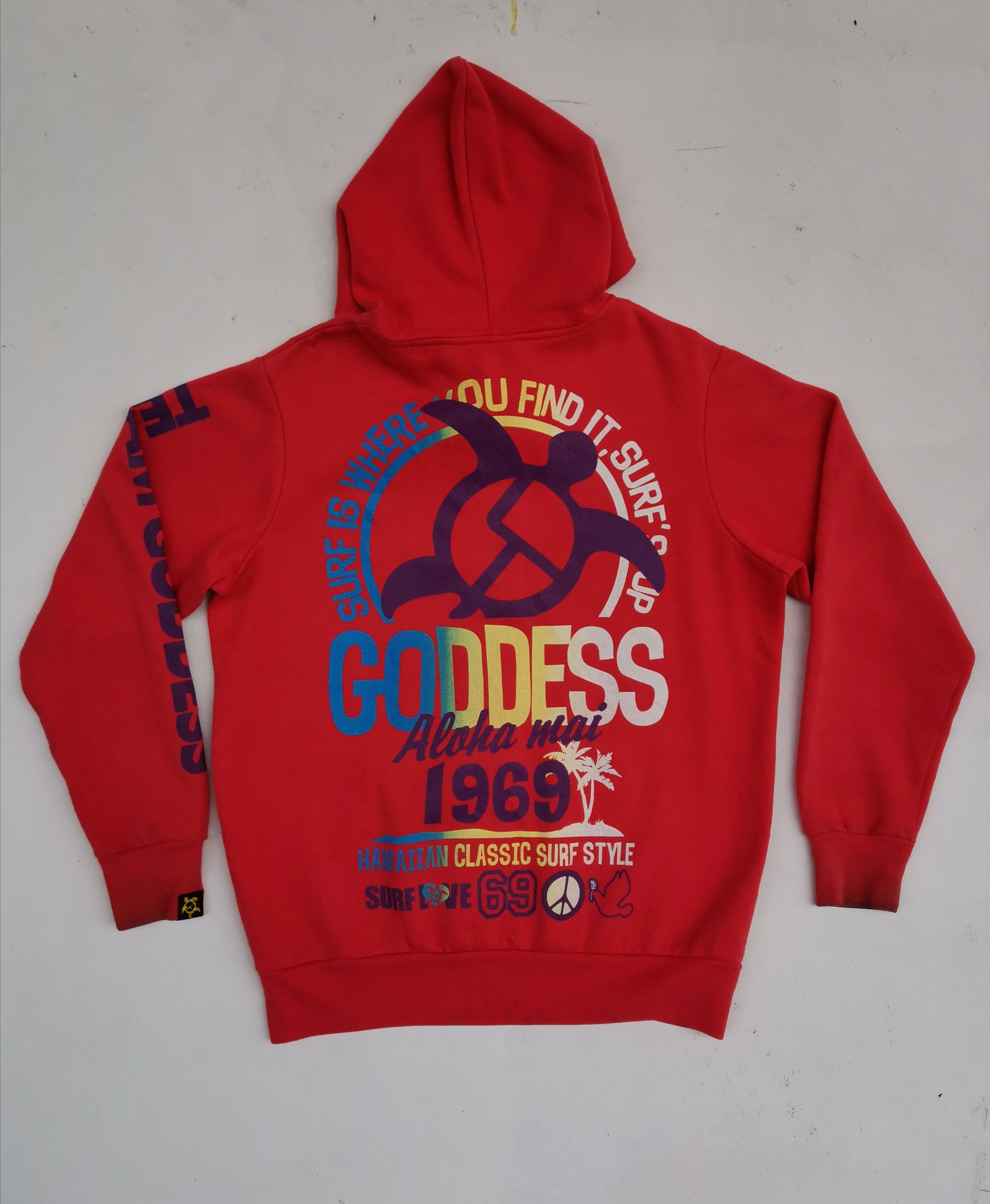 Japanese Brand Team Goddess Hawaiian Classic Surf Style Logo Sweatshirt Size US M / EU 48-50 / 2 - 4 Thumbnail