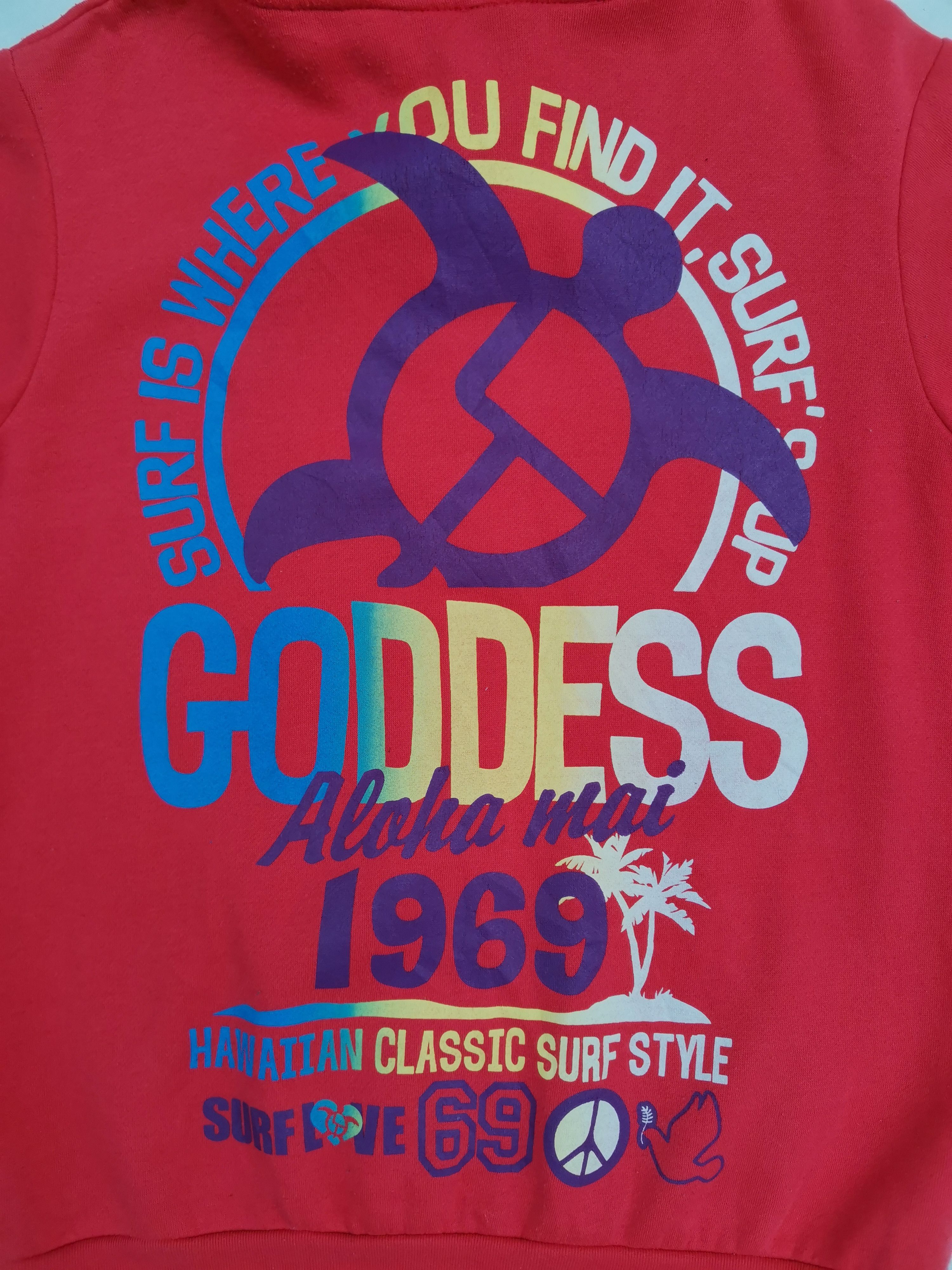 Japanese Brand Team Goddess Hawaiian Classic Surf Style Logo Sweatshirt Size US M / EU 48-50 / 2 - 3 Thumbnail