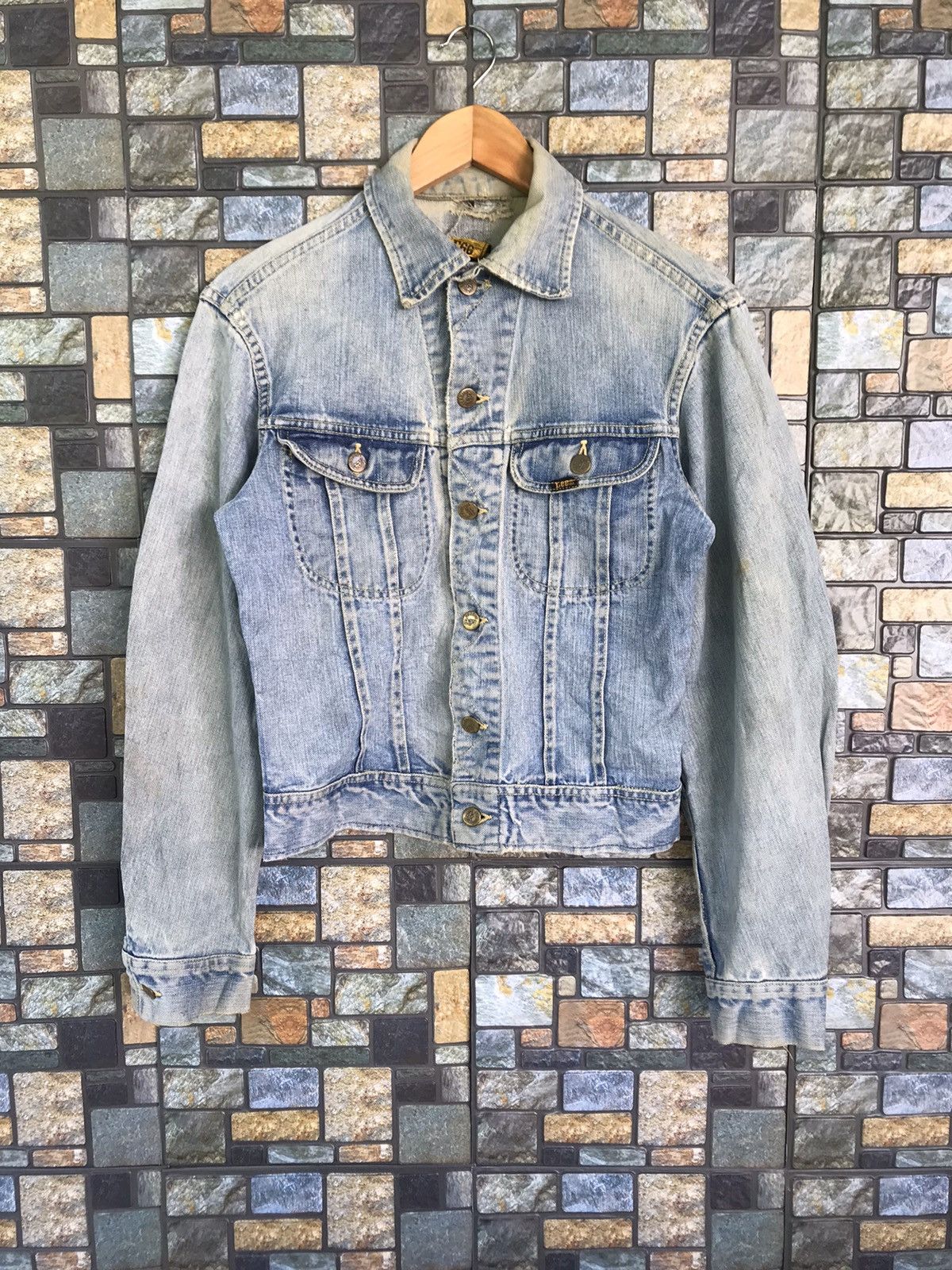 Lee × Levi's Vintage Clothing × Vintage Vintage LEE Rider Trashed Denim Jacket Size US S / EU 44-46 / 1 - 1 Thumbnail