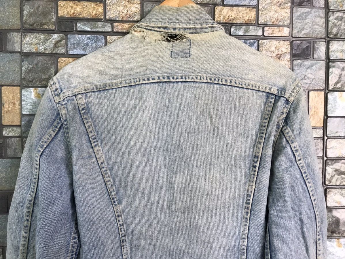 Lee × Levi's Vintage Clothing × Vintage Vintage LEE Rider Trashed Denim Jacket Size US S / EU 44-46 / 1 - 6 Thumbnail