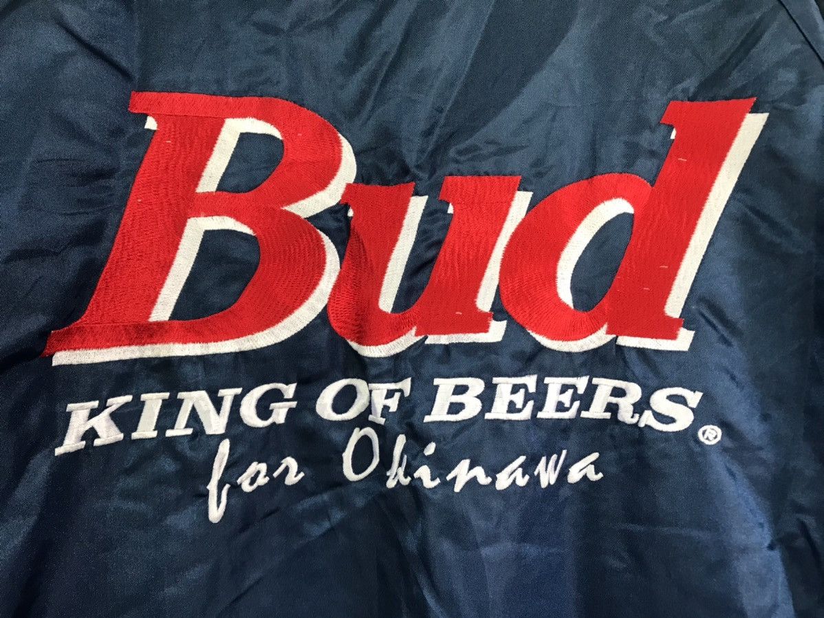 Budweiser × Vintage Vintage Budweiser King Of Beer Varsity Jacket Size US L / EU 52-54 / 3 - 8 Thumbnail