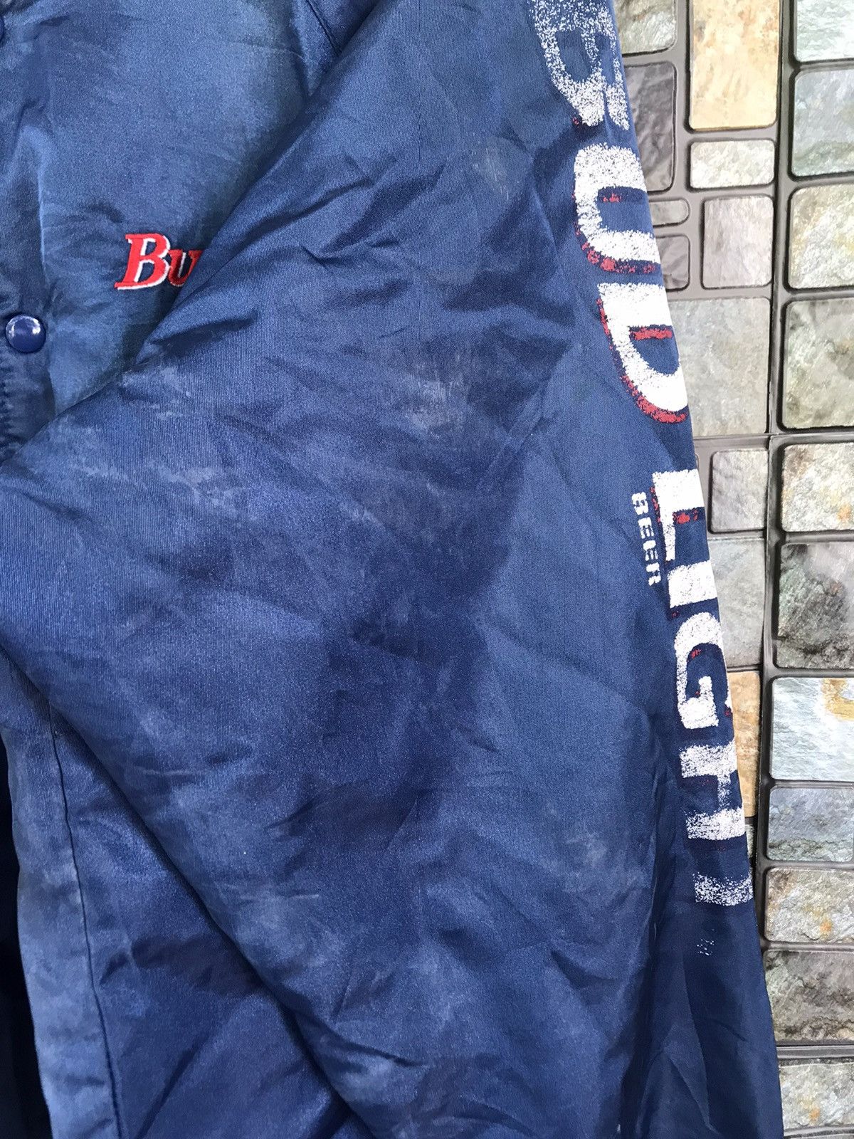 Budweiser × Vintage Vintage Budweiser King Of Beer Varsity Jacket Size US L / EU 52-54 / 3 - 14 Thumbnail