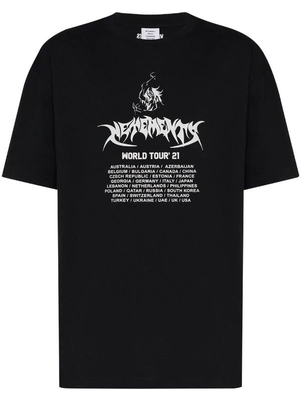 Vetements Vetements World Tour print T-shirt | Grailed 