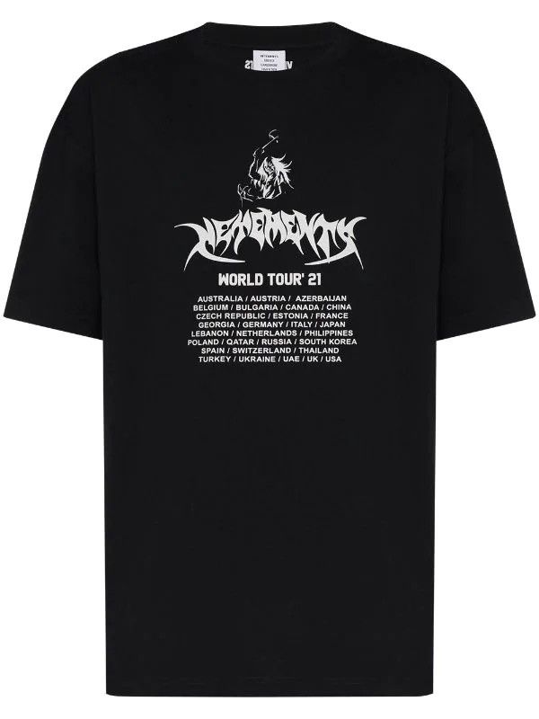 Vetements Vetements World Tour print T-shirt | Grailed