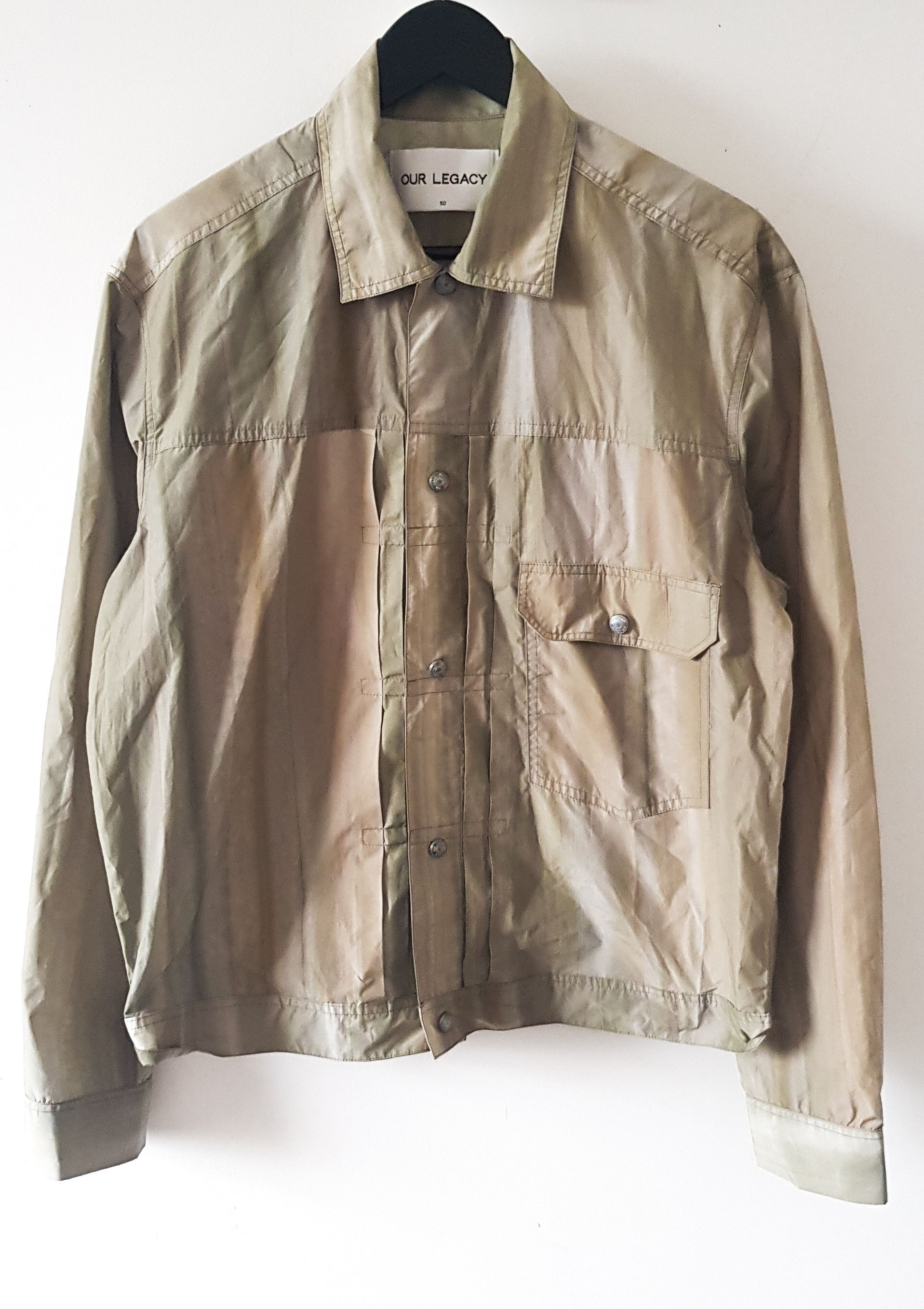 image of Lightweight Shirt/jacket By Our Legacy in Bottle Green, Men's (Size Medium)