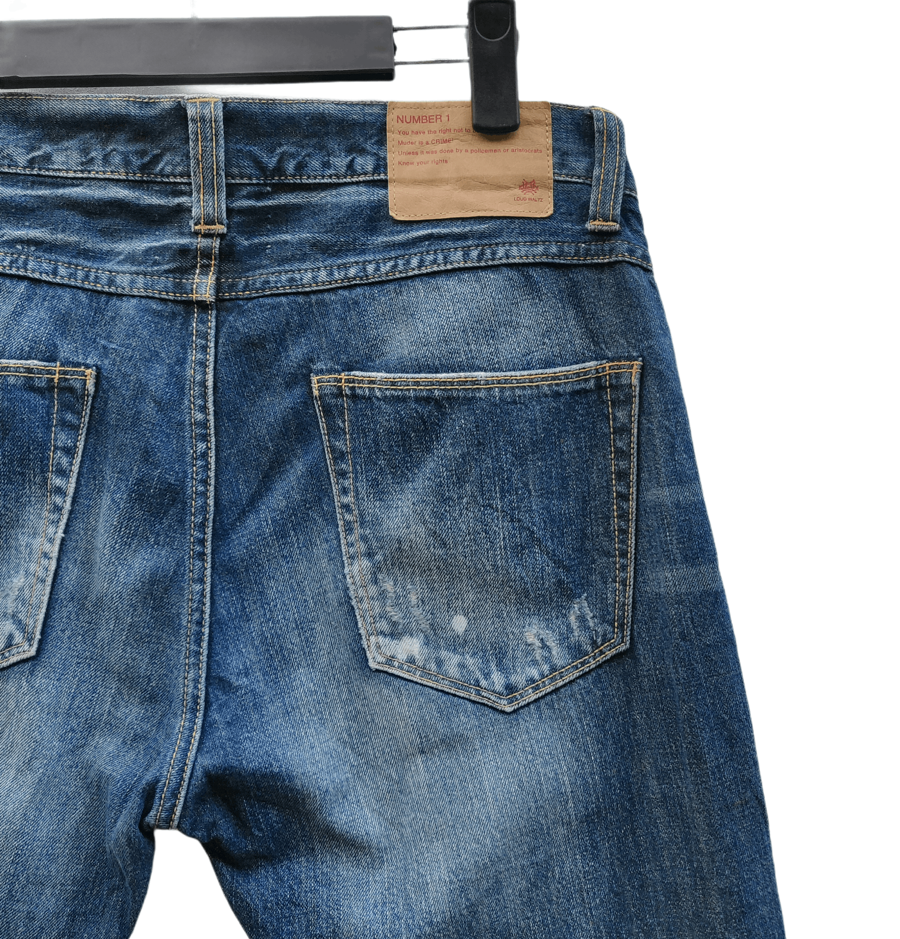 Japanese Brand × Seditionaries Japanese Brand Loud Waltz Number1 Distressed Denim Size US 33 - 4 Thumbnail