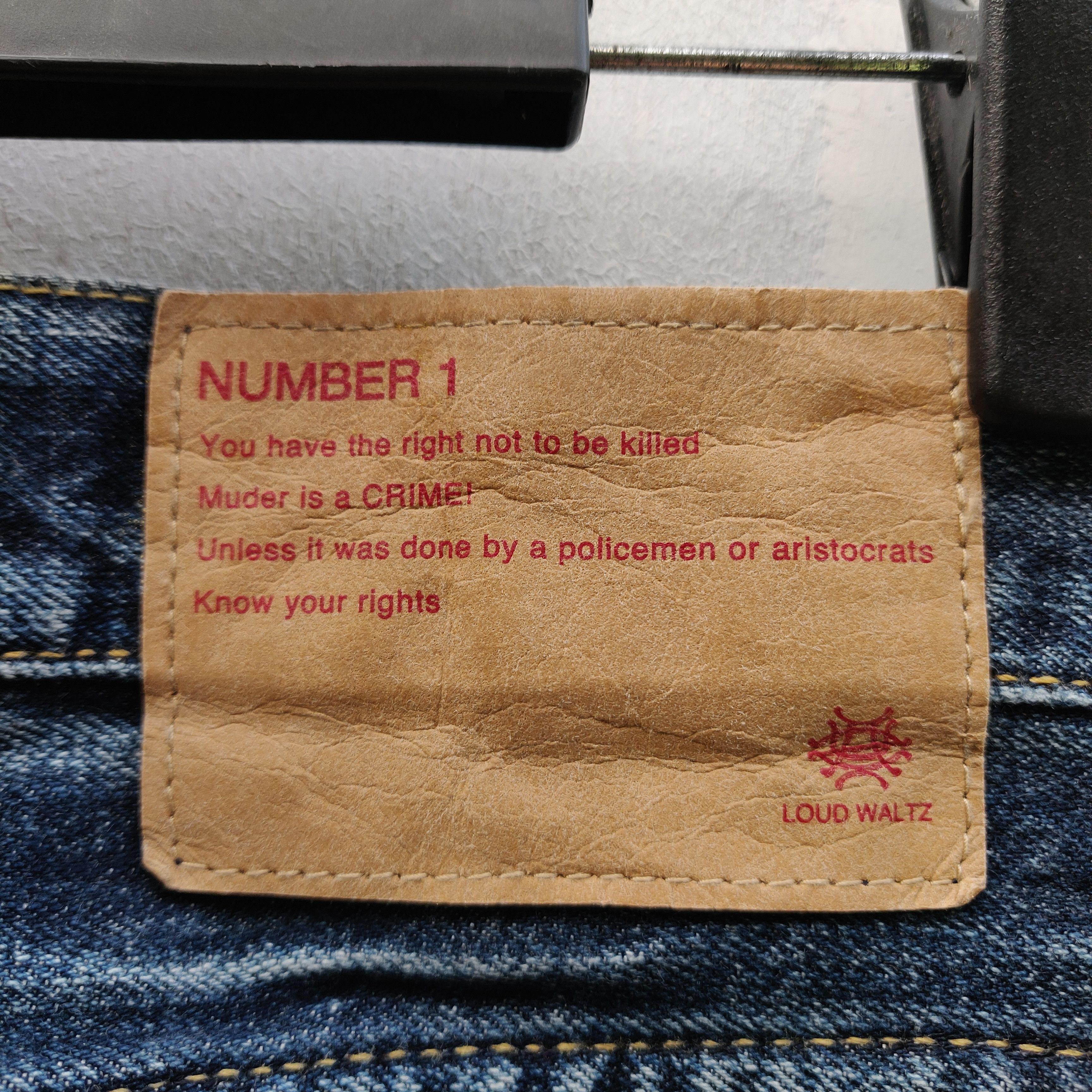 Japanese Brand × Seditionaries Japanese Brand Loud Waltz Number1 Distressed Denim Size US 33 - 13 Thumbnail