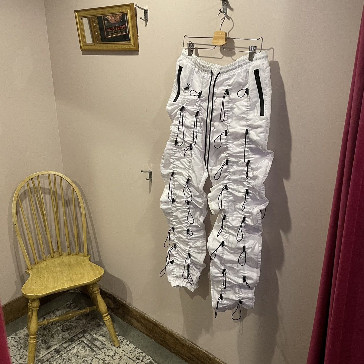 Vintage EPTM Accordion scrunch pull string pants Grailed